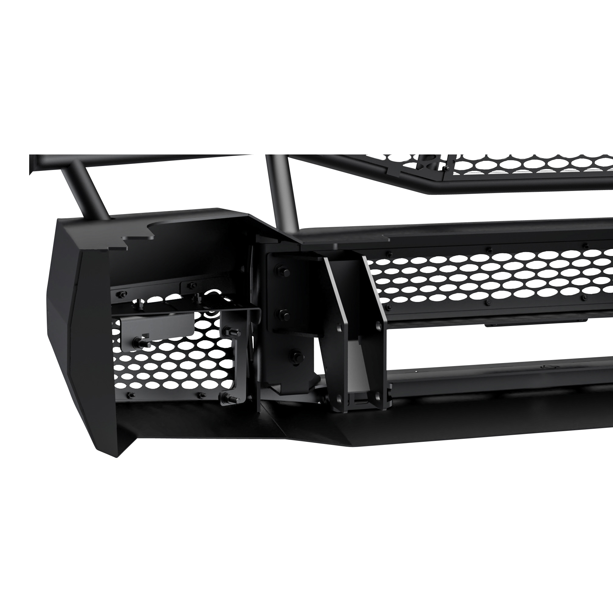 Ranch Hand MFD191BM1 Midnight Front Bumper with Grille Guard thumbnail 1