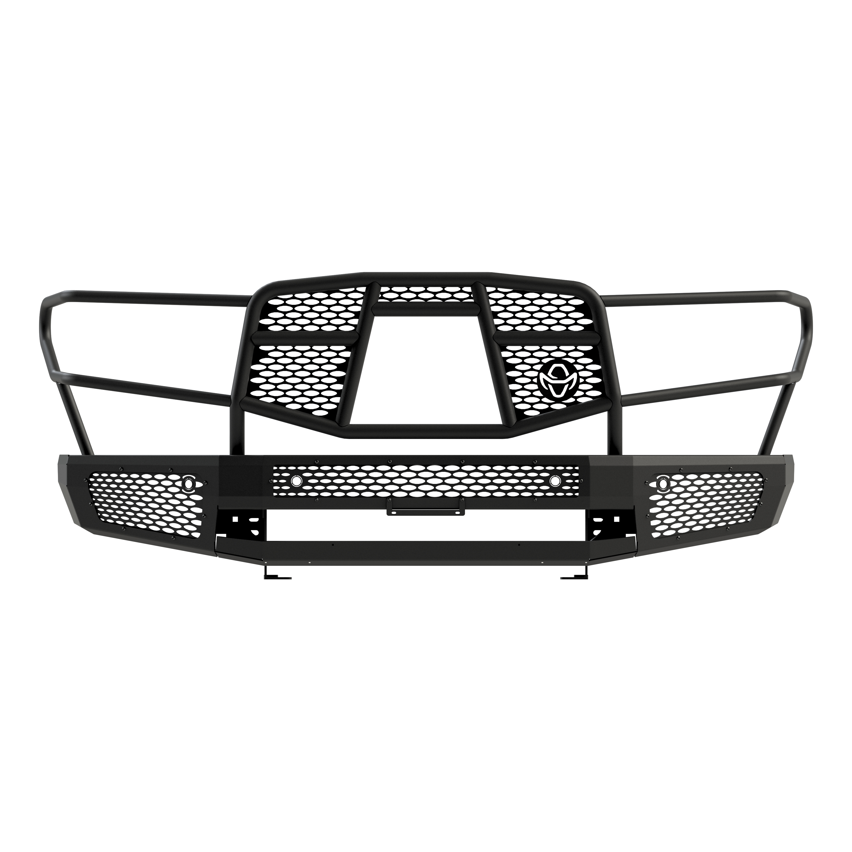 Ranch Hand MFT14HBM1 Midnight Front Bumper with Grille Guard thumbnail 1