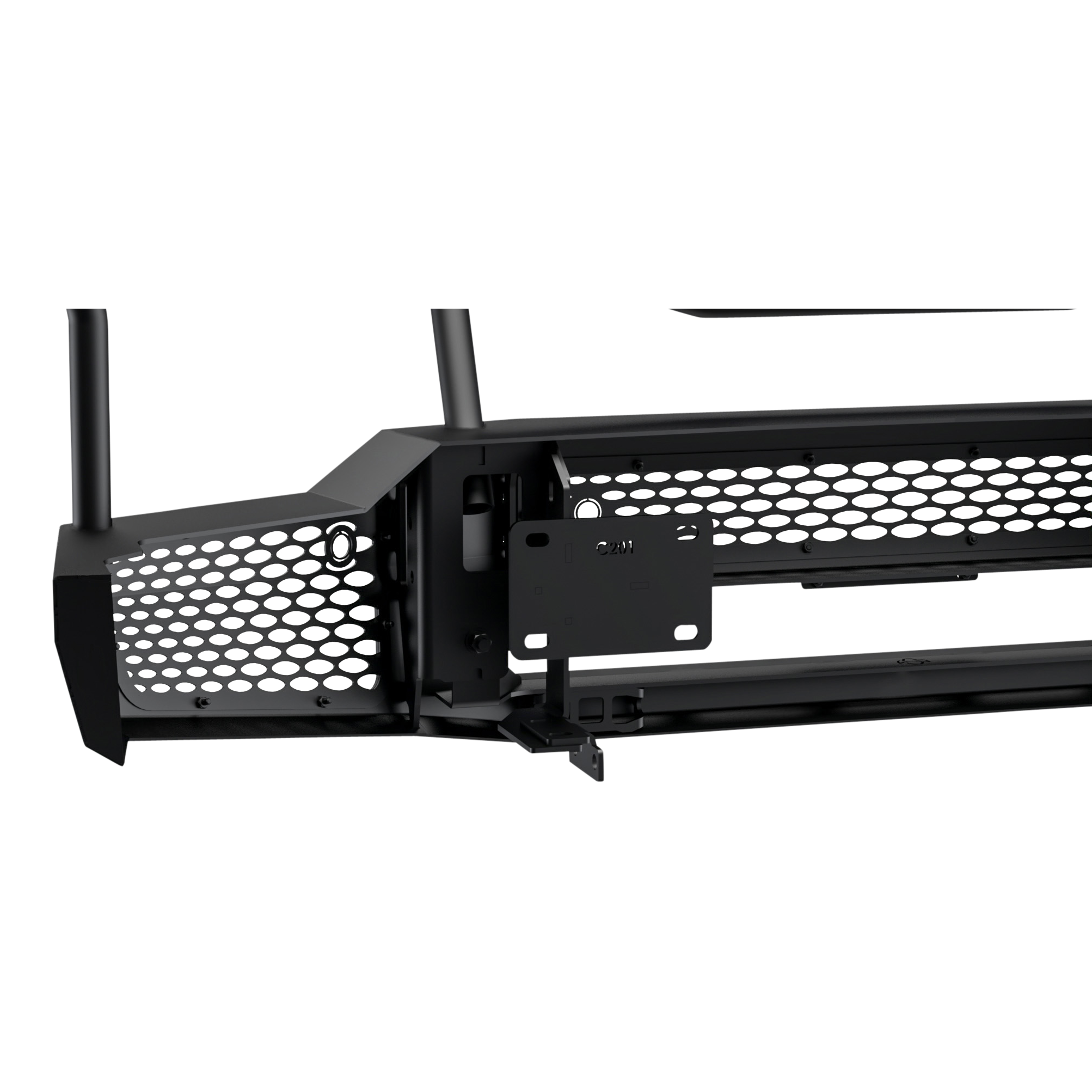 Ranch Hand MFC201BM1 Midnight Front Bumper with Grille Guard thumbnail 2