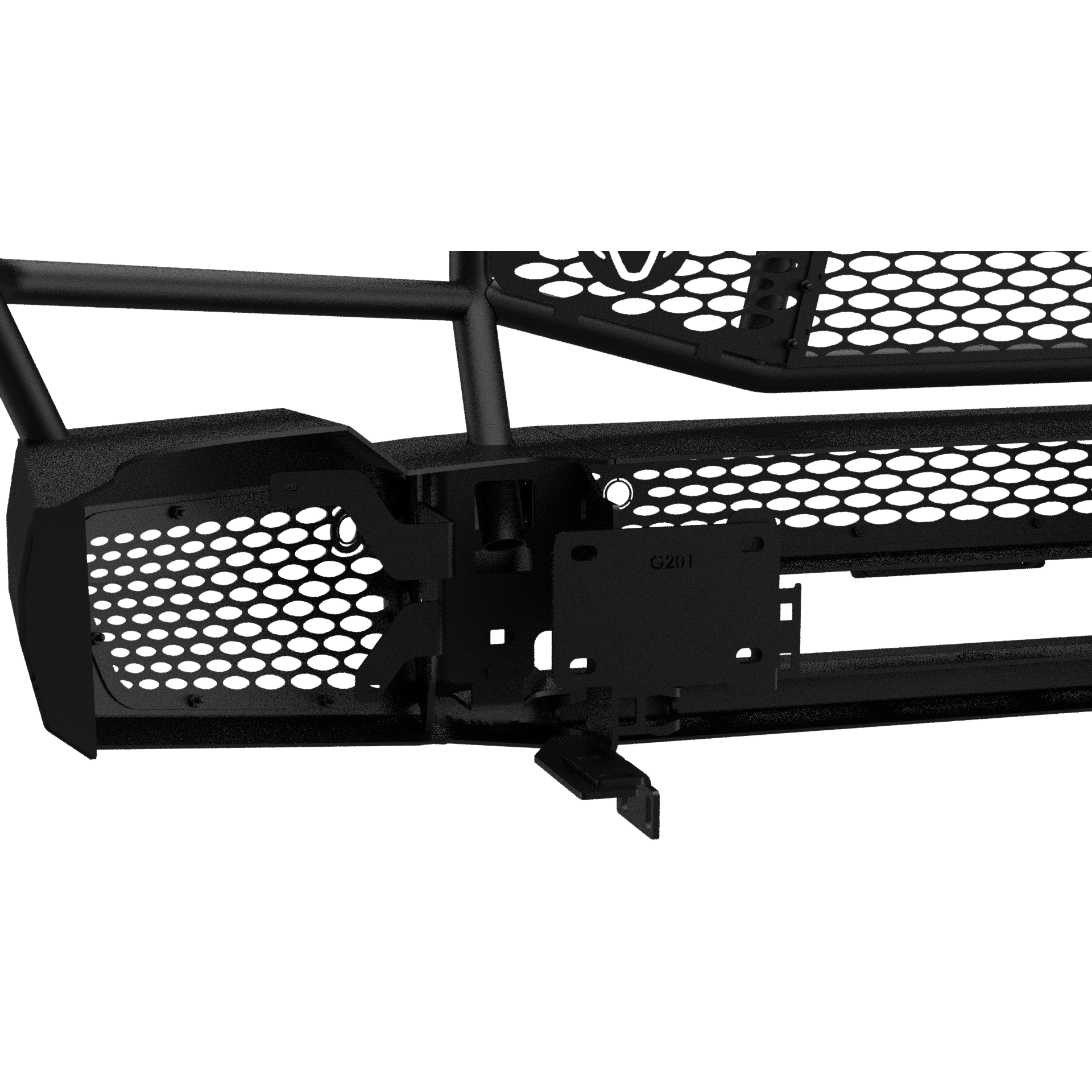 Ranch Hand MFG201BM1 Midnight Front Bumper with Grille Guard thumbnail 1