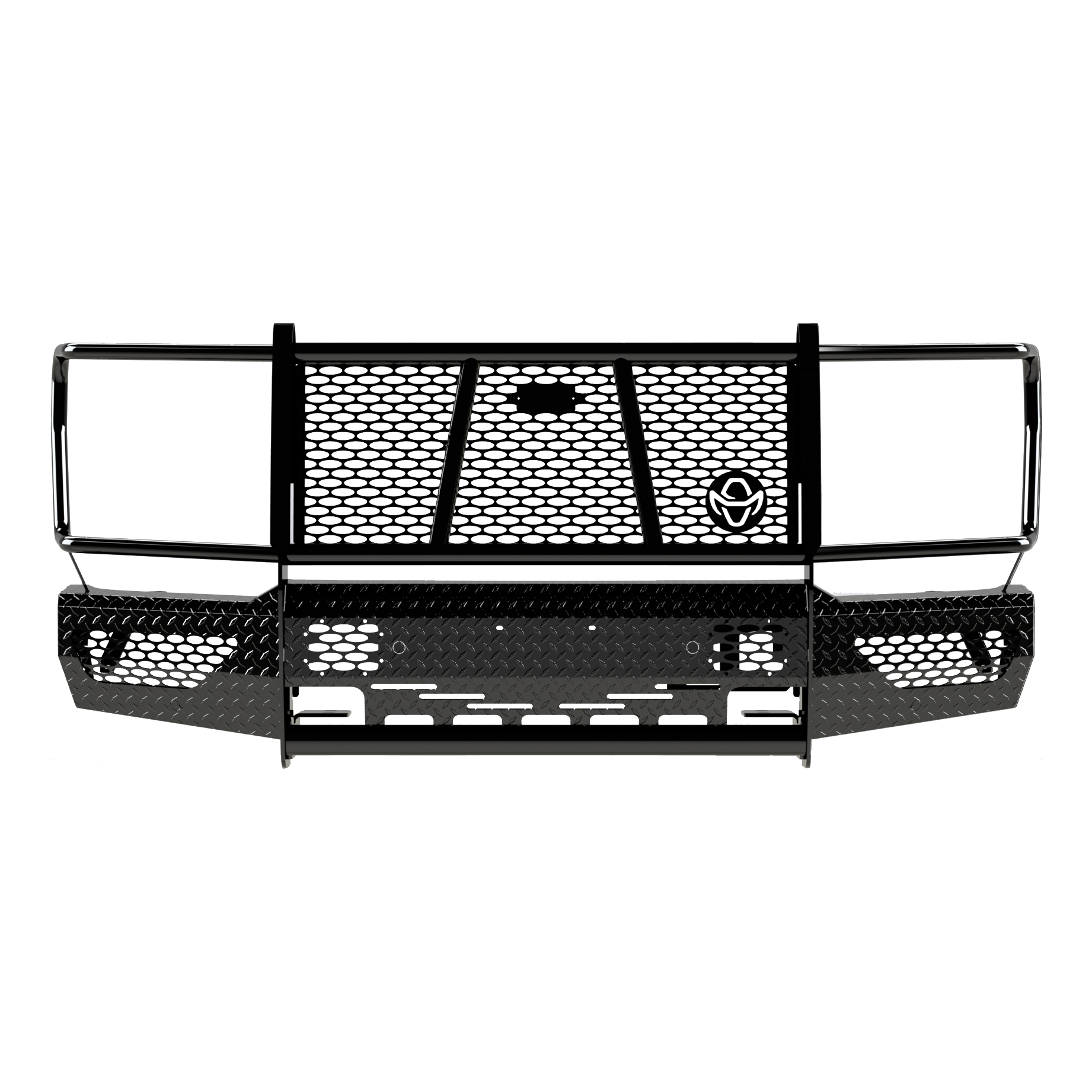 Ranch Hand FSF21HBL1 Summit Front Bumper with Grille Guard thumbnail 1