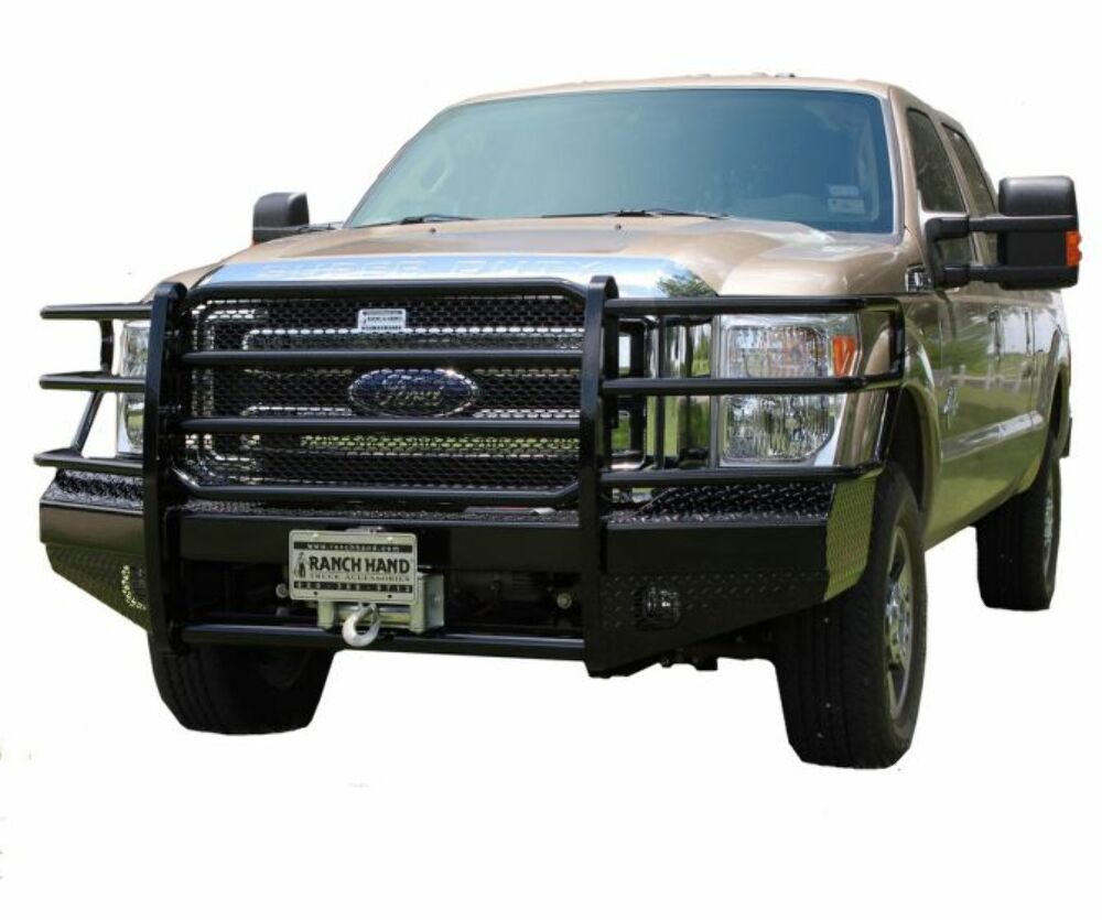 Ranch Hand FBF115BLR Sport Winch-Ready Front Bumper with Grille Guard thumbnail 4