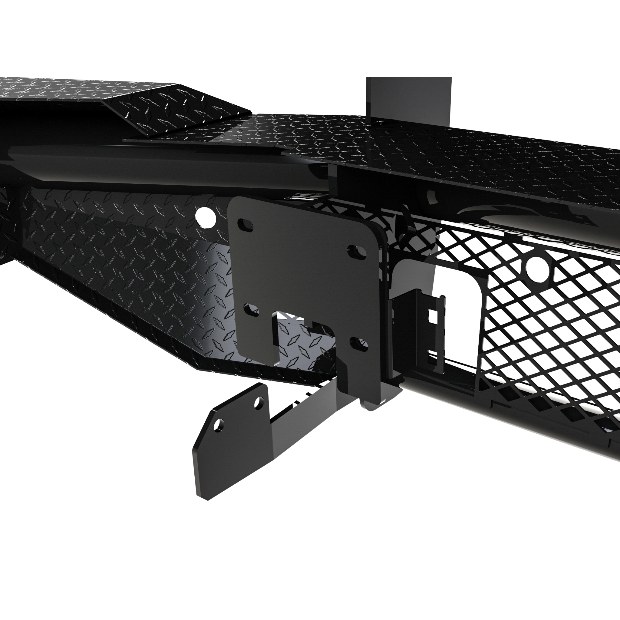 Ranch Hand FBG201BLRC Legend Front Bumper with Grille Guard thumbnail 1