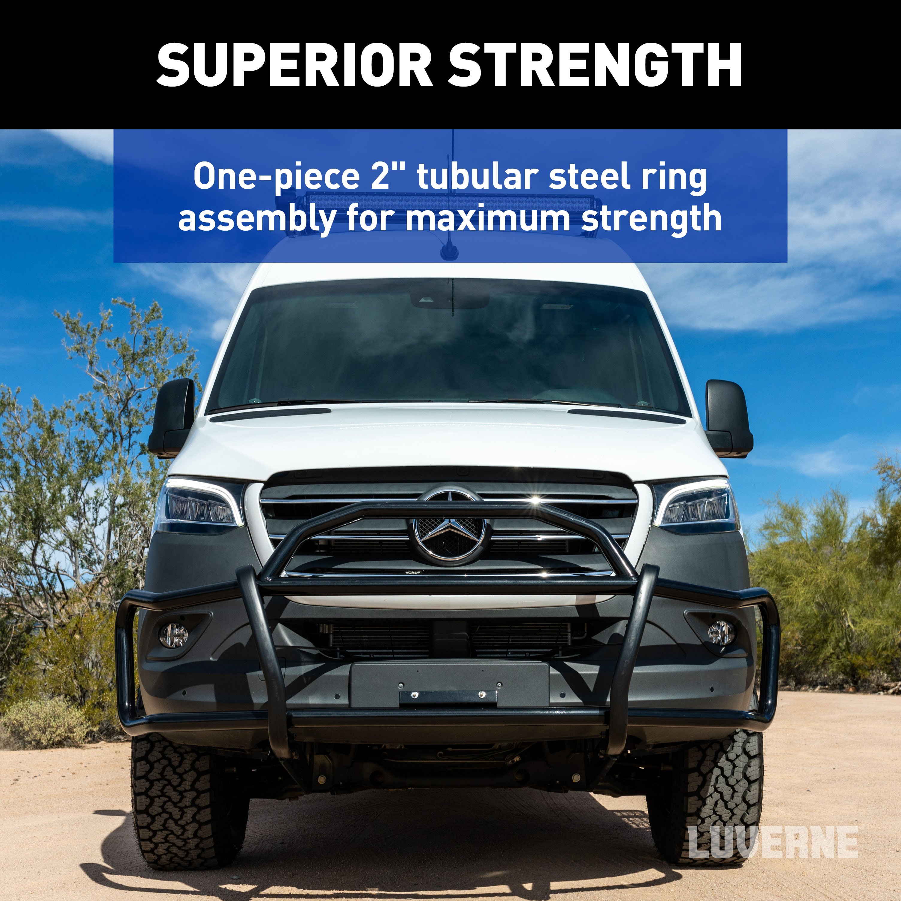 LUVERNE SolidShield Van Grille Guard for Select Mercedes-Benz Sprinter 2500, 3500 208815 thumbnail 5