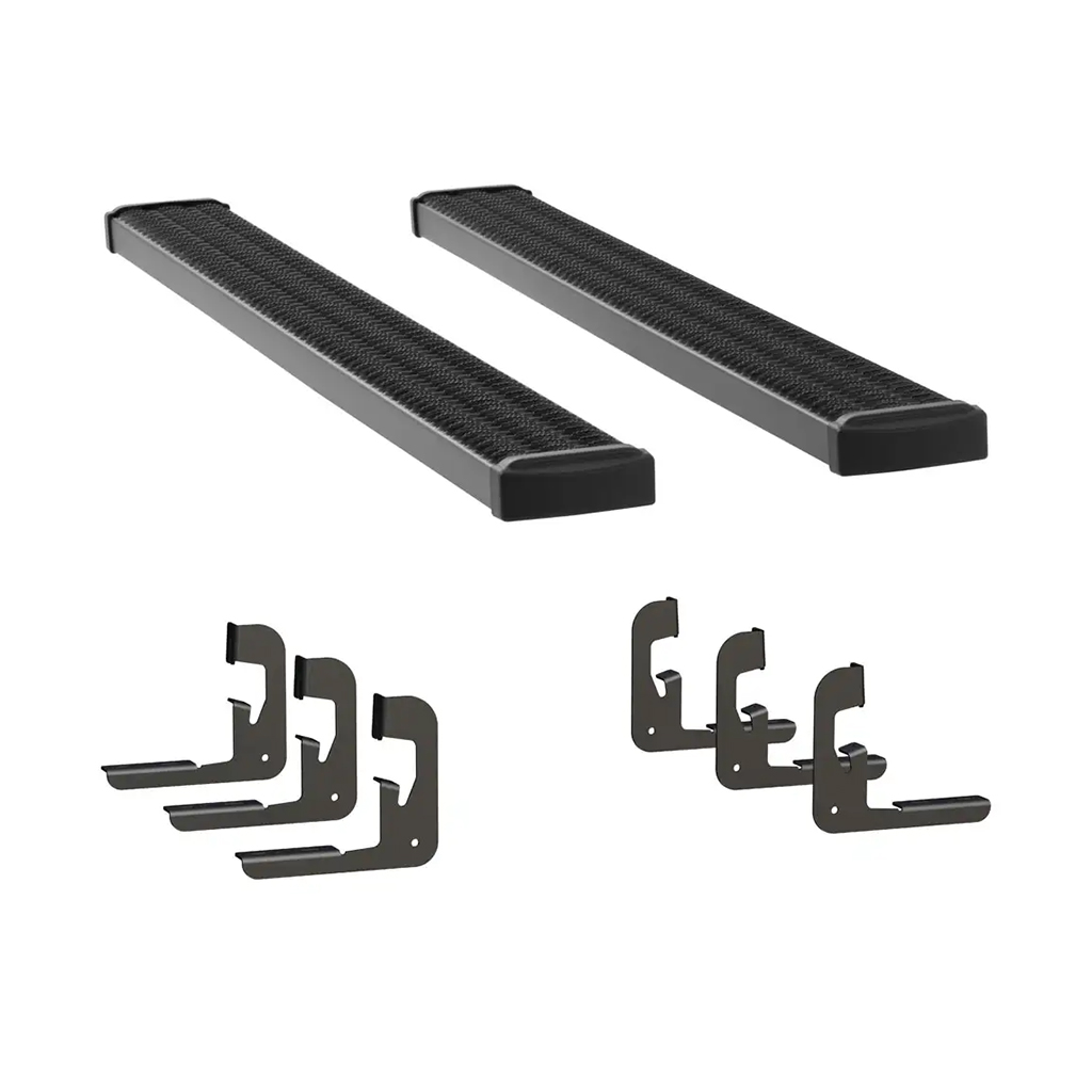 LUVERNE Grip Step 7" x 78" Black Aluminum Running Boards, Select Chevrolet, GMC 415078-401443 thumbnail 0