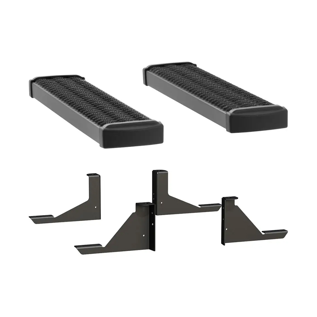 LUVERNE Grip Step 7" x 36" Black Aluminum Running Boards, Select Express, Savana 415036-400340 thumbnail 0