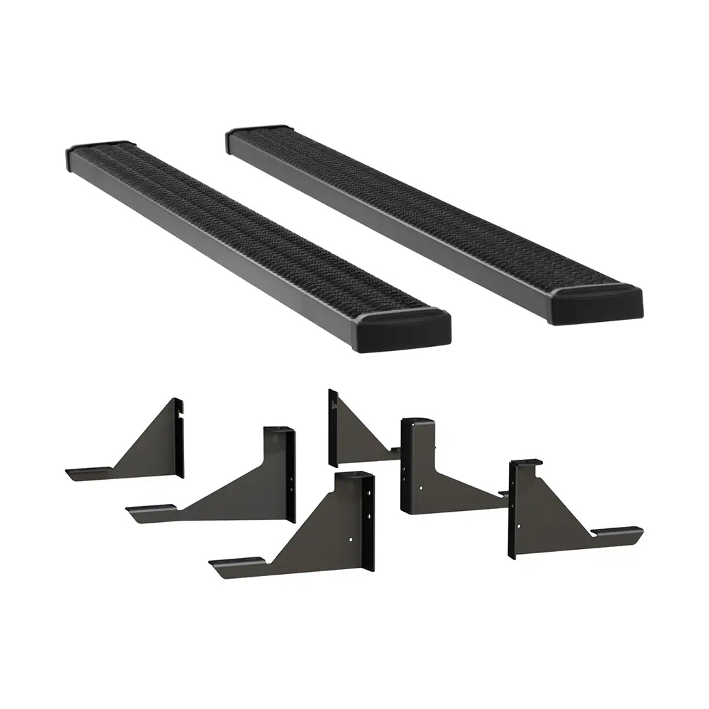 LUVERNE Grip Step 7" x 98" Black Aluminum Running Boards, Select Express, Savana 415098-401345 thumbnail 0