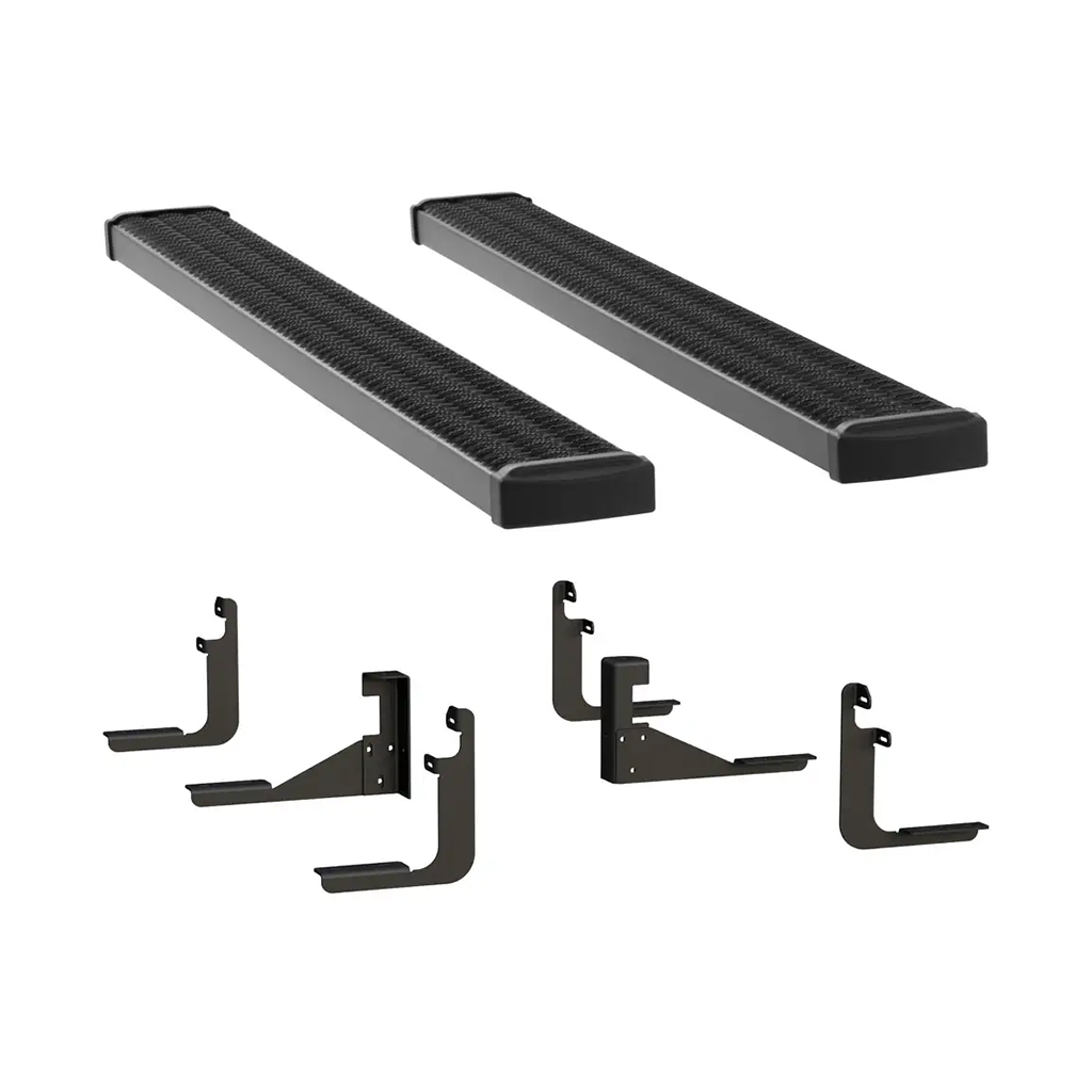 LUVERNE Grip Step 7" x 78" Black Aluminum Running Boards, Select Ford Super Duty 415078-401723 thumbnail 0