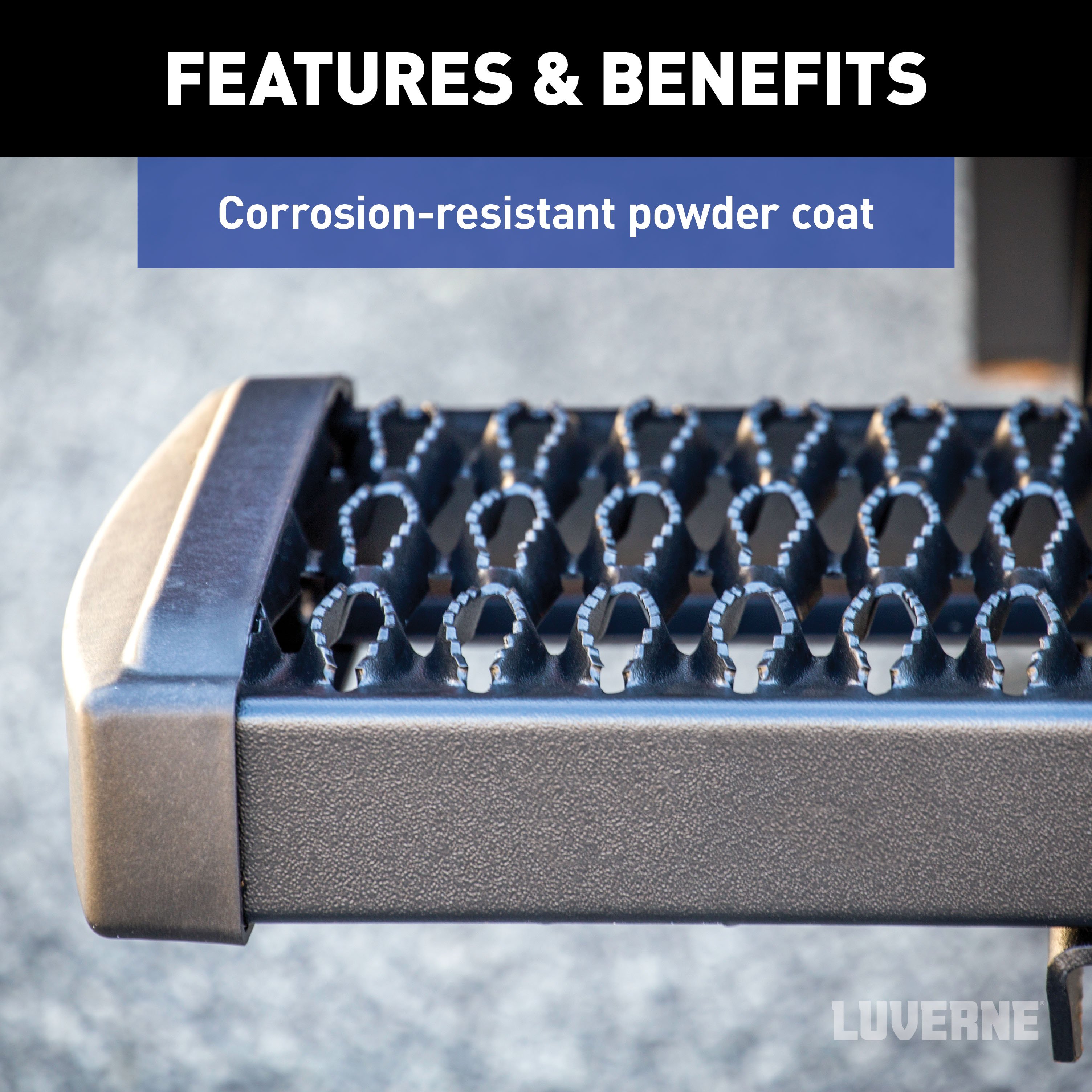 LUVERNE Grip Step 7" x 54" Black Aluminum Rear Step, Select Sprinter 2500, 3500 415254-570749 thumbnail 5