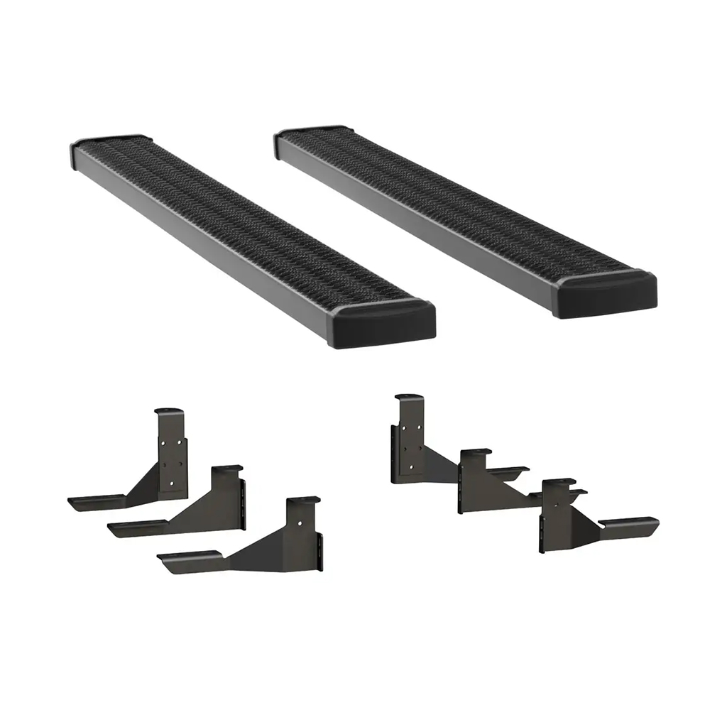 LUVERNE Grip Step 7" x 78" Black Aluminum Running Boards, Select Silverado, Sierra 415078-401113 thumbnail 0