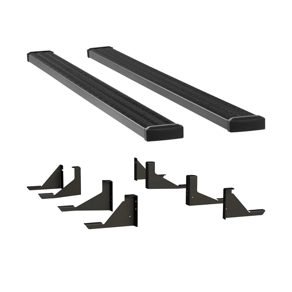 LUVERNE Grip Step 7" x 114" Black Aluminum Running Boards, Select Express, Savana 415114-401346 thumbnail 0