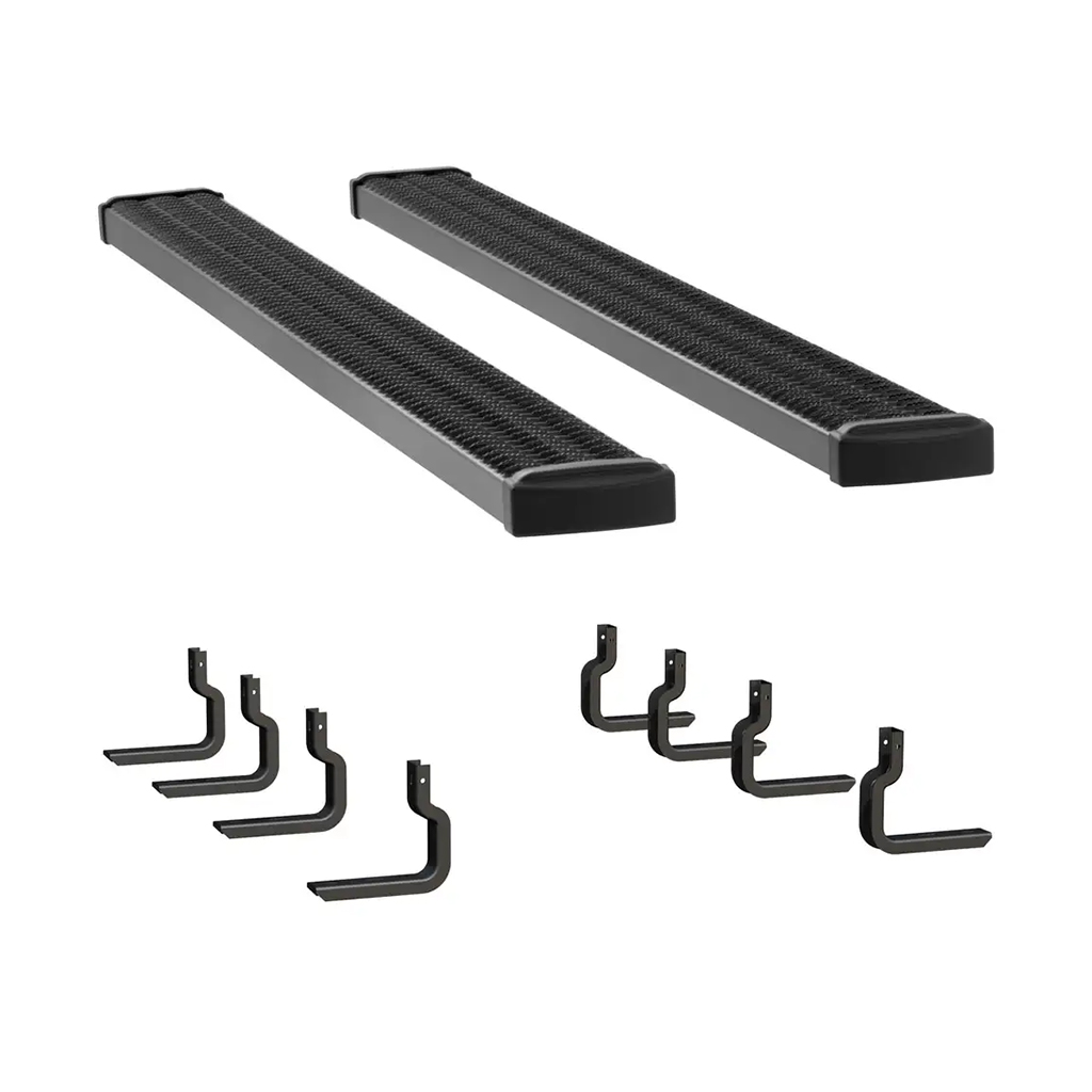 LUVERNE Grip Step 7" x 88" Black Aluminum Running Boards, Select F-150, Mark LT 415088-400922 thumbnail 0