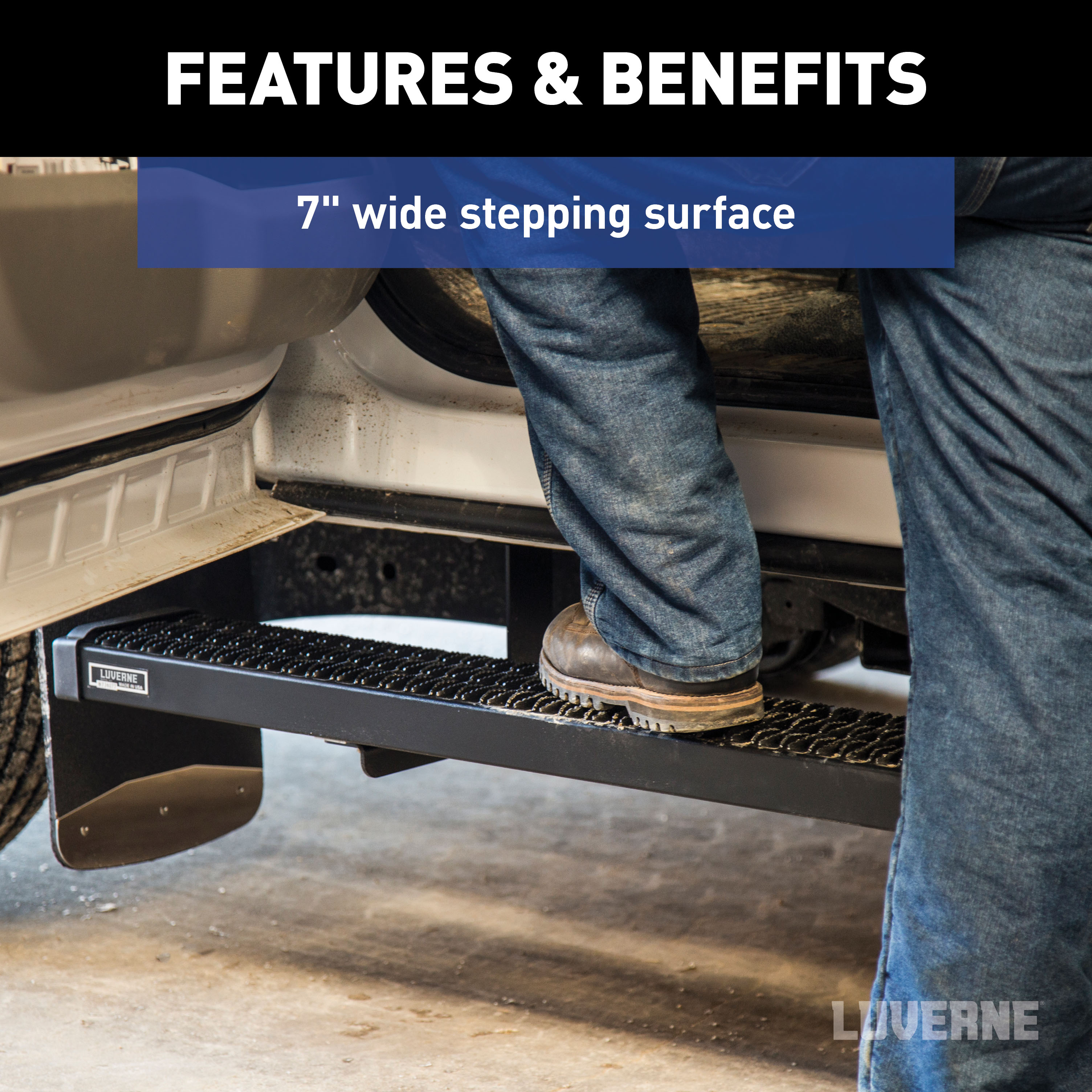 LUVERNE Grip Step 7" x 54" Aluminum Passenger Running Board Fleet Kit, Select Sprinter 415254-400743-0 thumbnail 3
