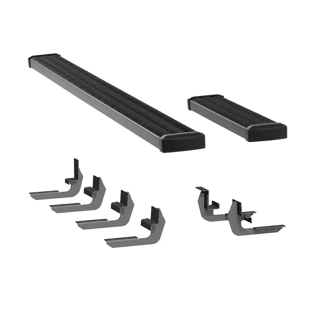 LUVERNE Grip Step 7" x 36", 100" Black Aluminum Running Boards, Select Ford Transit 415100-401724 thumbnail 0