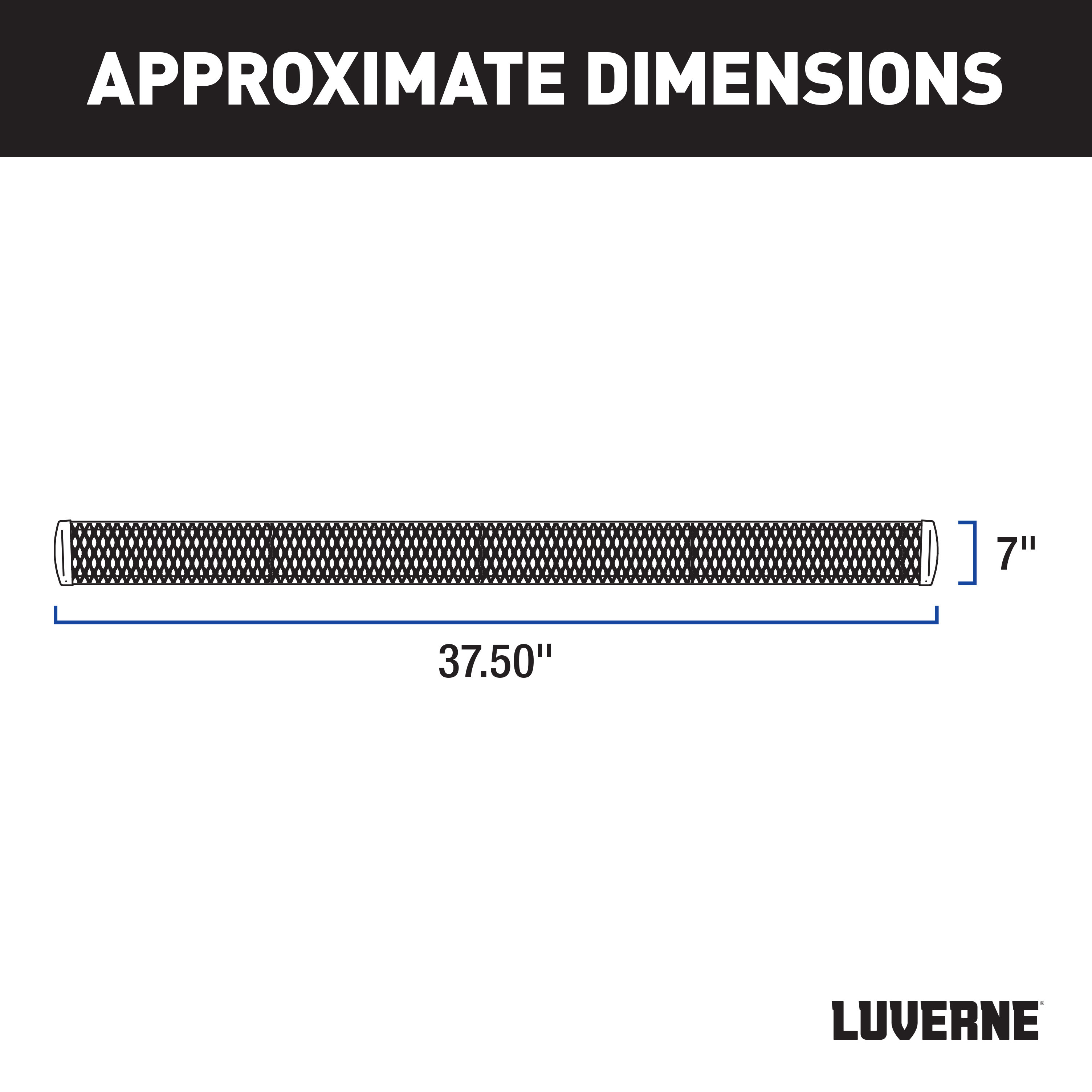 LUVERNE Grip Step 7" x 36" Black Aluminum Driver-Side Running Board, Select ProMaster 415236-401470 thumbnail 7