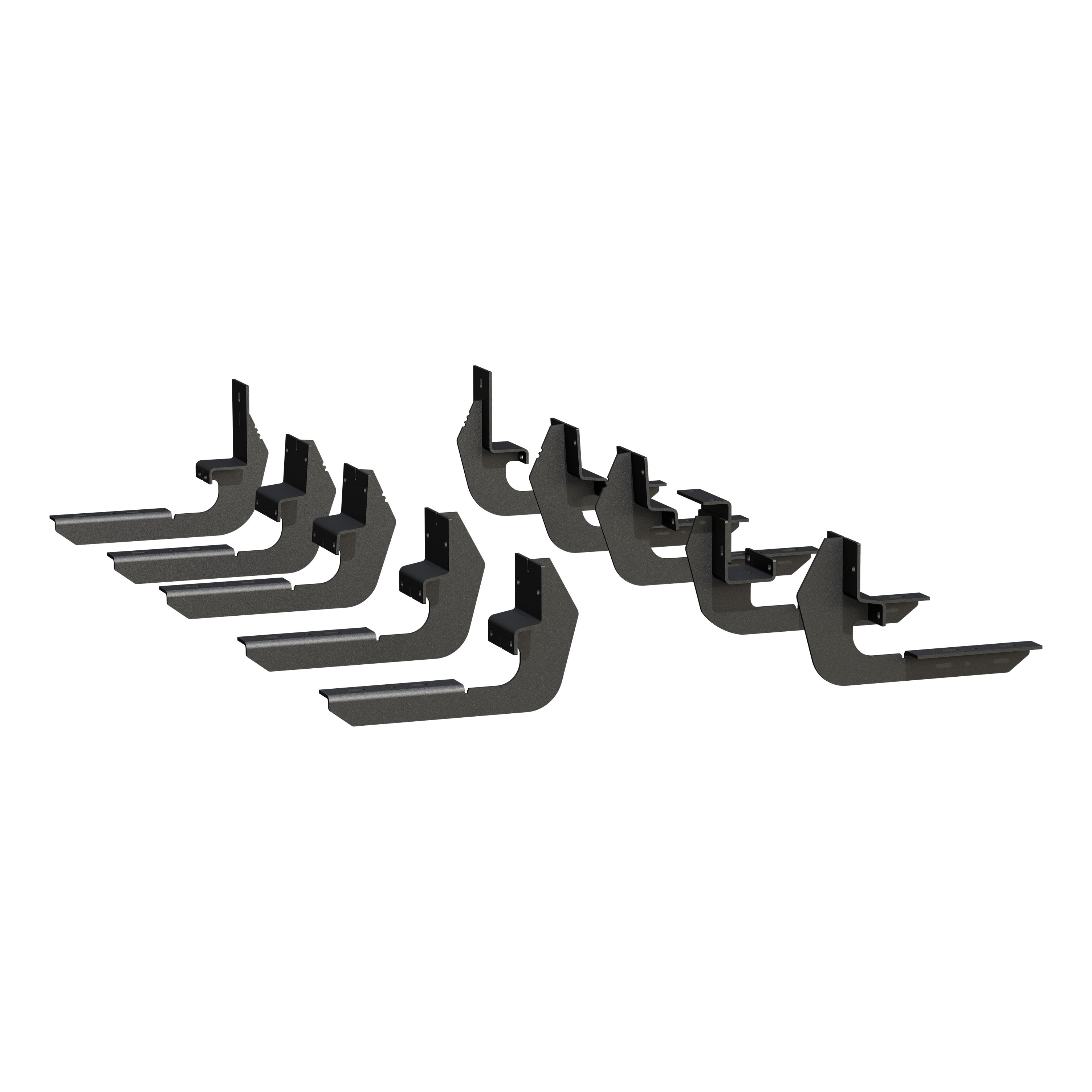 LUVERNE Grip Step 7" x 98" Black Aluminum Running Boards, Select Ford Transit 415098-401725 thumbnail 2