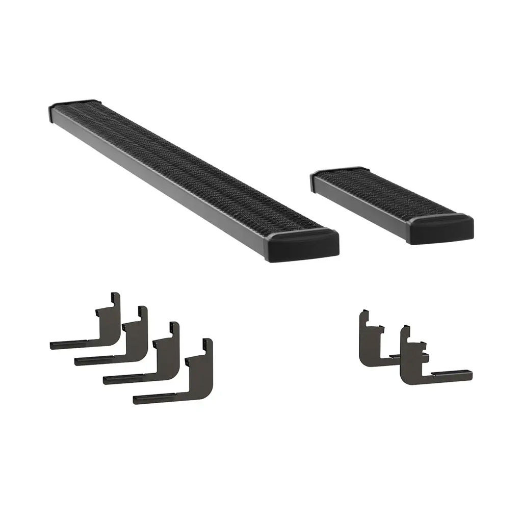 LUVERNE Grip Step 7" x 36", 100" Black Aluminum Running Boards, Select Nissan NV Vans 415100-401164 thumbnail 0