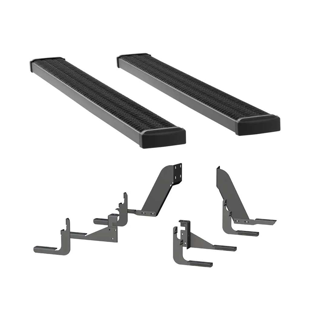 LUVERNE Grip Step 7" x 78" Aluminum Wheel-to-Wheel Running Boards, Select F-150 Reg 6'6" 415078-401530 thumbnail 0