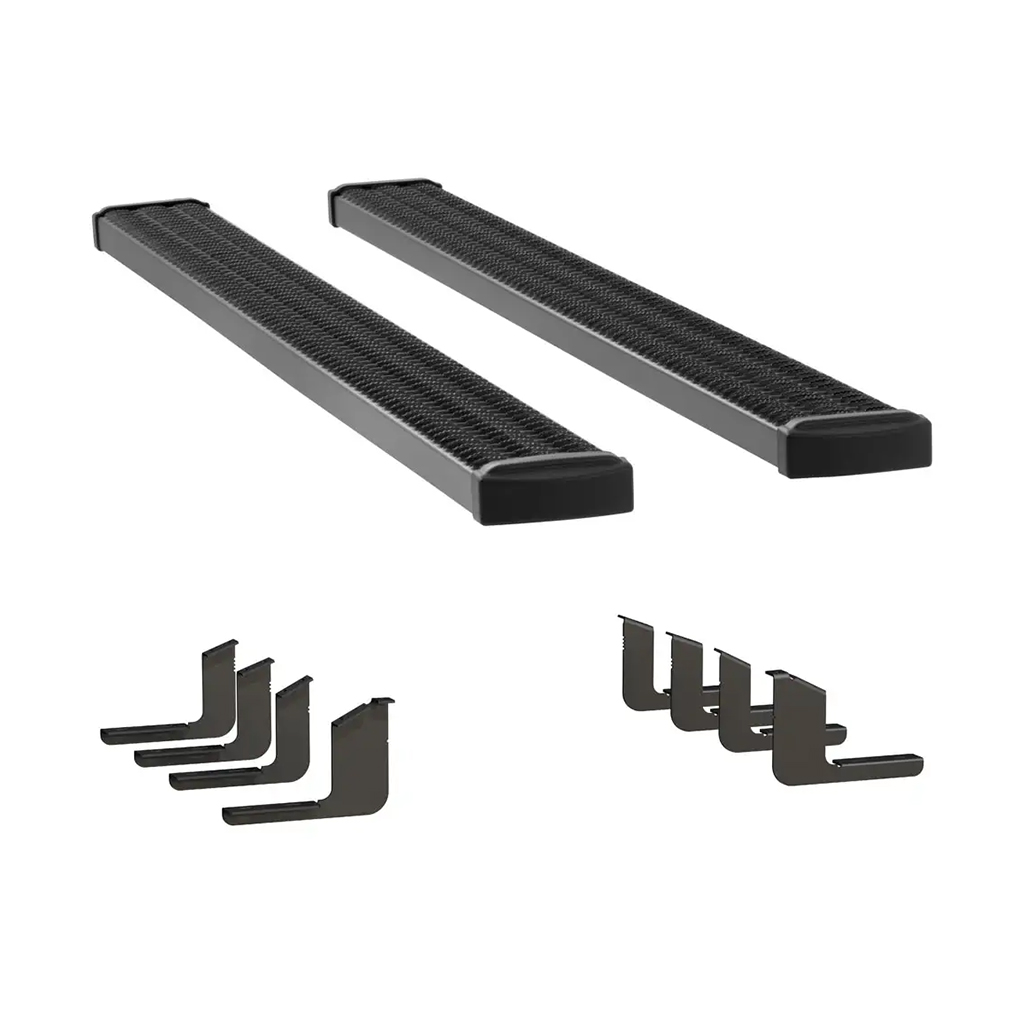 LUVERNE Grip Step 7" x 88" Black Aluminum Running Boards, Select Toyota Tundra 415088-400752 thumbnail 0