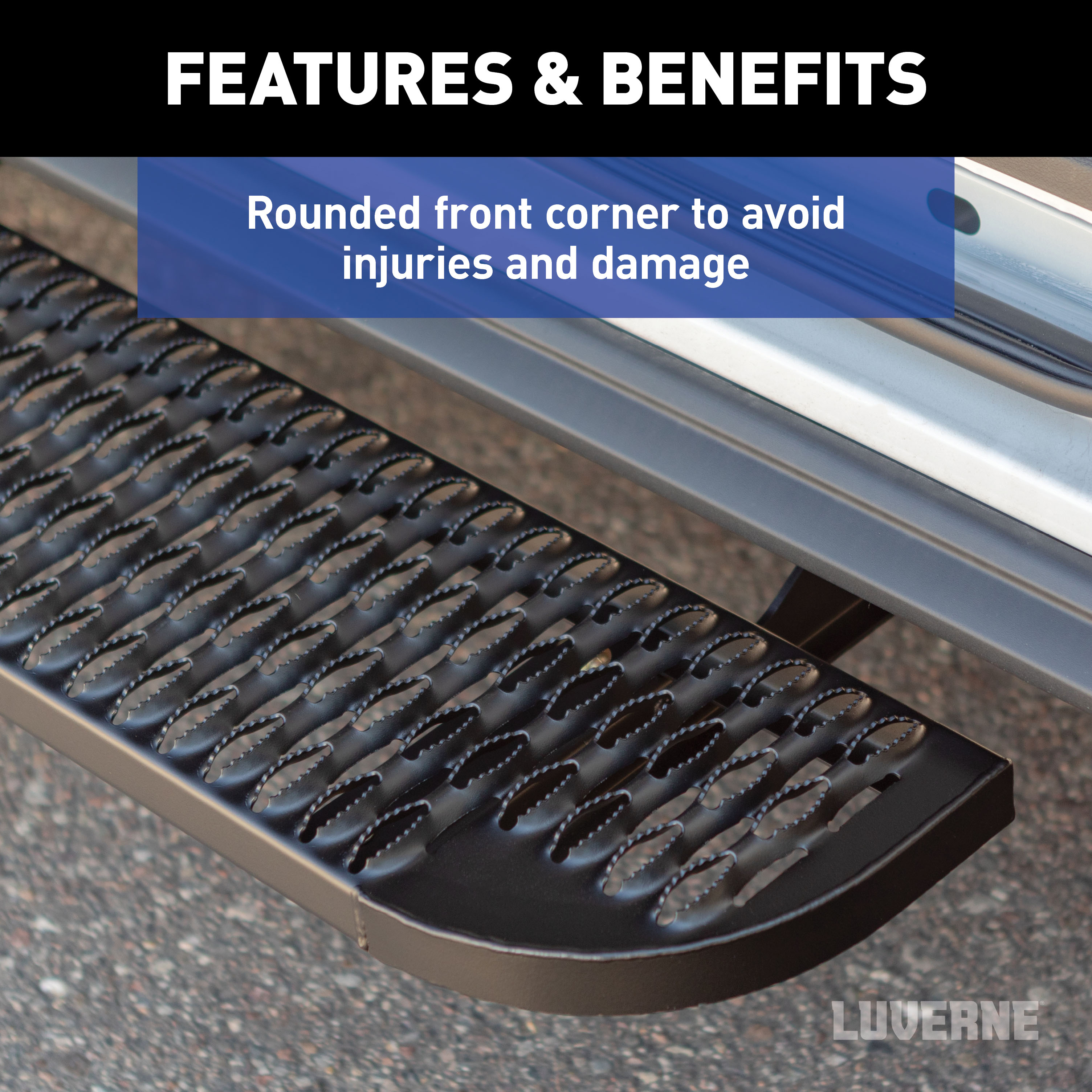LUVERNE Grip Step XL 9-1/2" x 54" Steel Passenger Running Board, Select Ford Transit 495154-401801 thumbnail 7