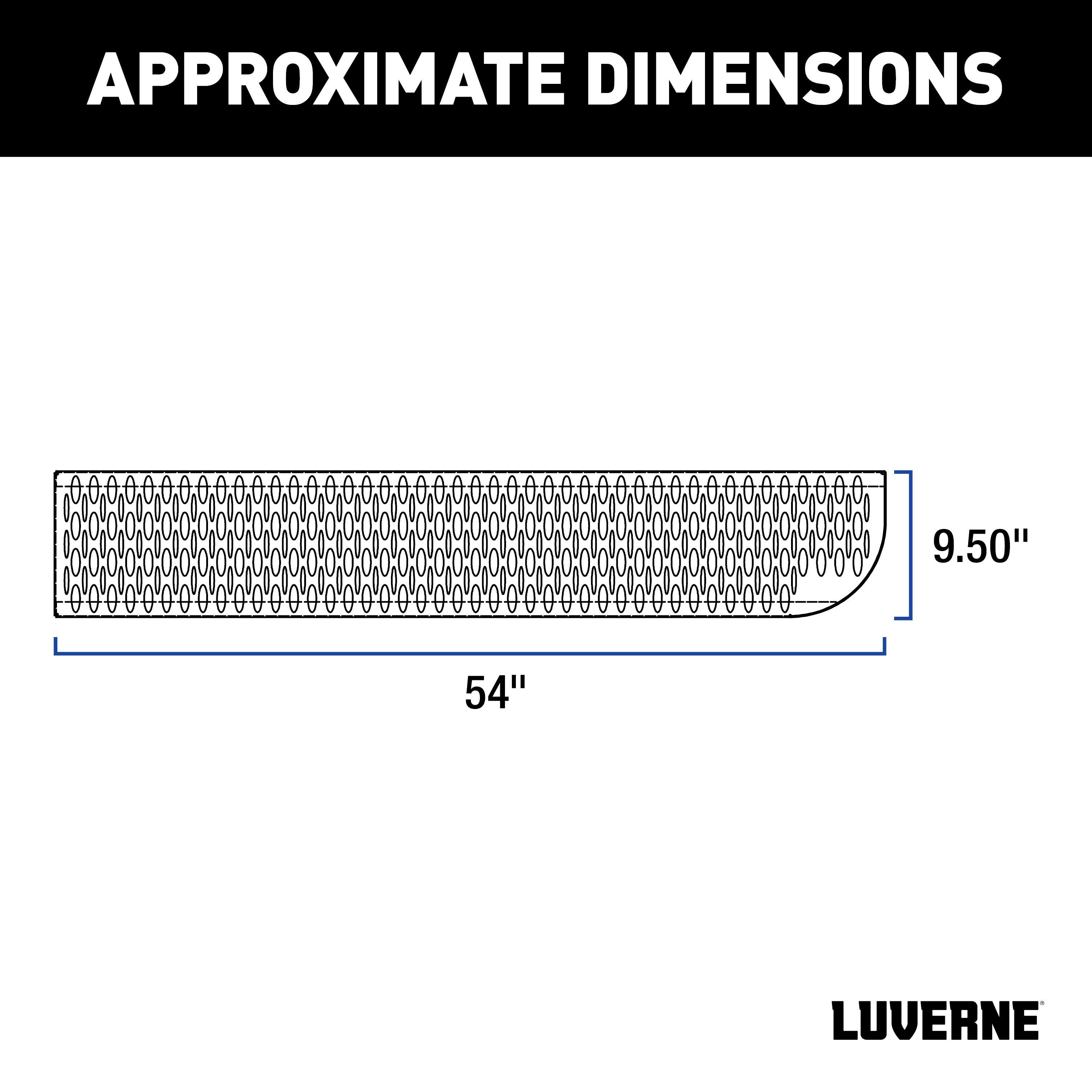 LUVERNE Grip Step XL 9-1/2" x 54" Steel Passenger Running Board, Select Ram ProMaster 495154-401802 thumbnail 1