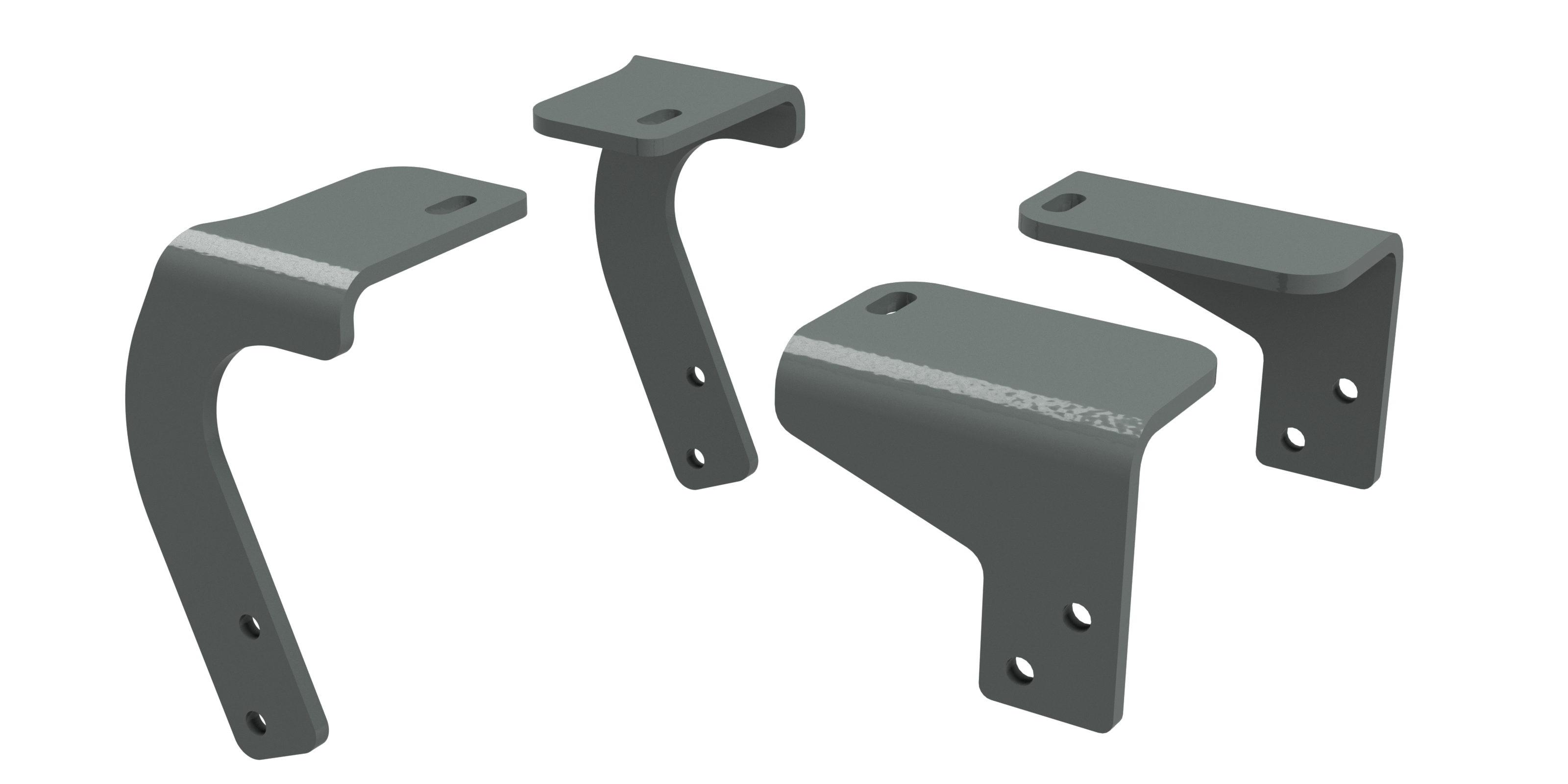 2009-2015 Dodge 1500 - Excludes equipped with Four Courner Air Suspension B&W Custom Installation Kit For Universal Mounting Rails For Some RAM Trucks RVR3205 thumbnail 0