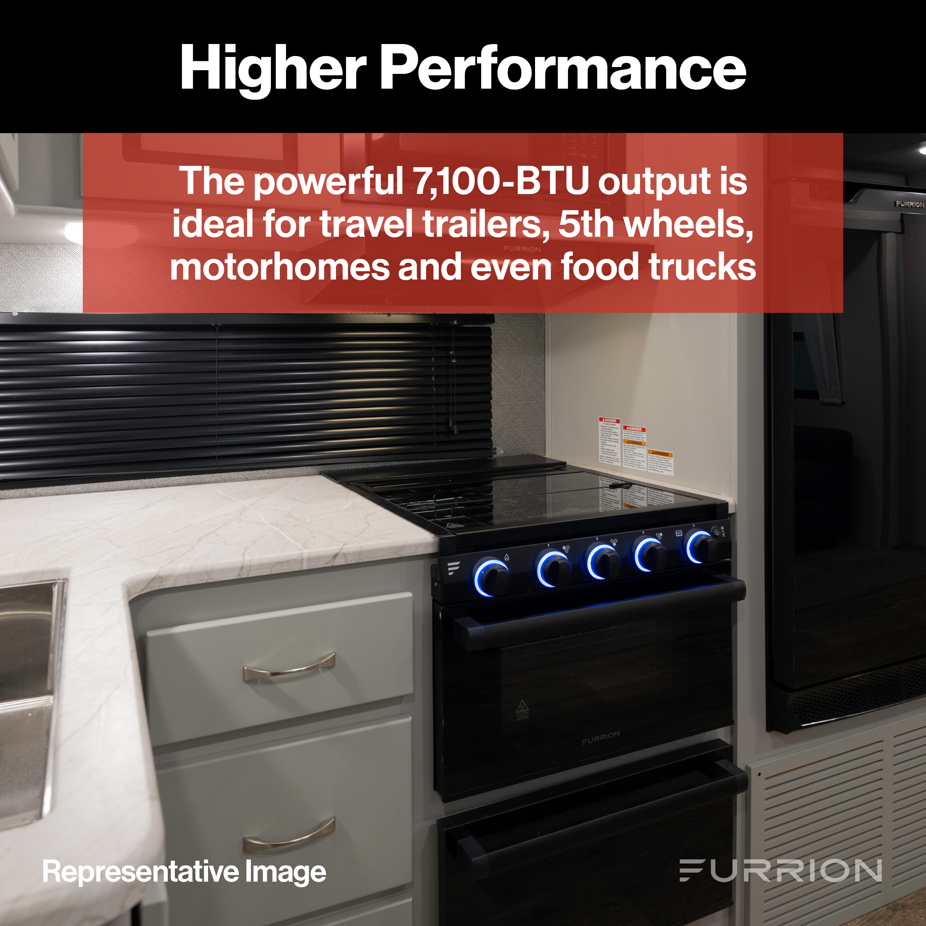 Furrion 2-in-1 RV Gas Range Oven - 21" Stainless Steel #FGR21G3A1-SG thumbnail 7