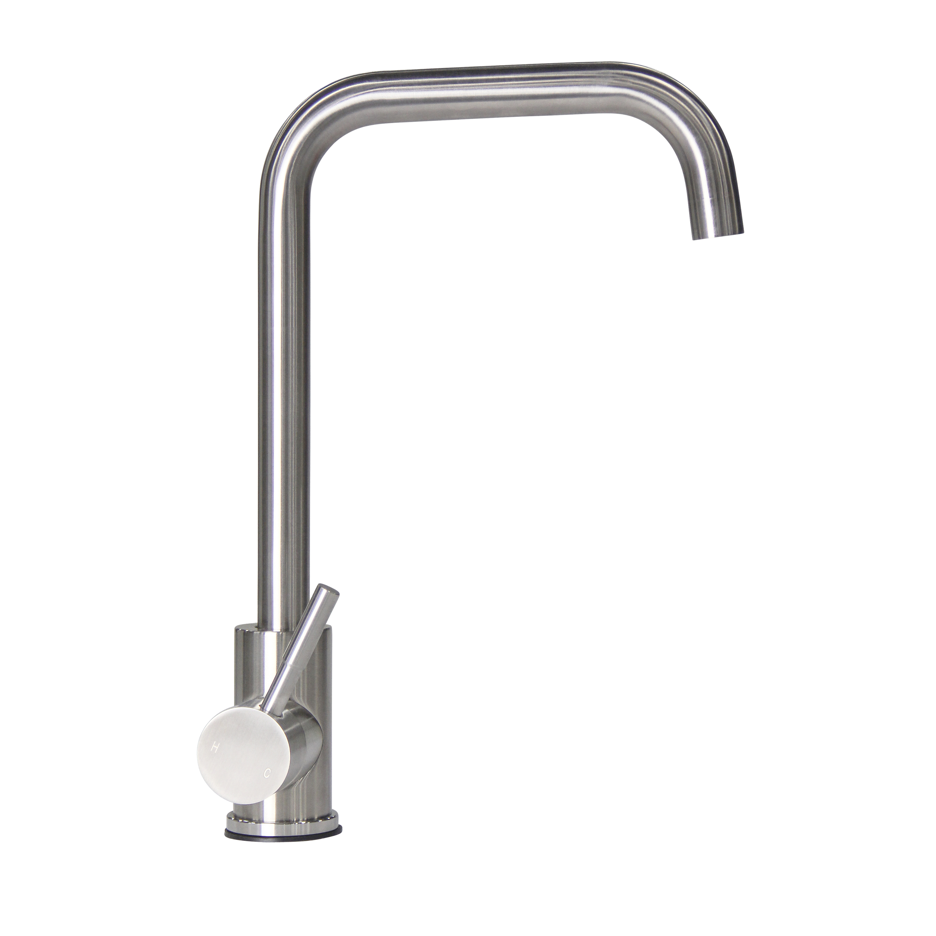 Square Gooseneck Faucet - Stainless Steel thumbnail 0