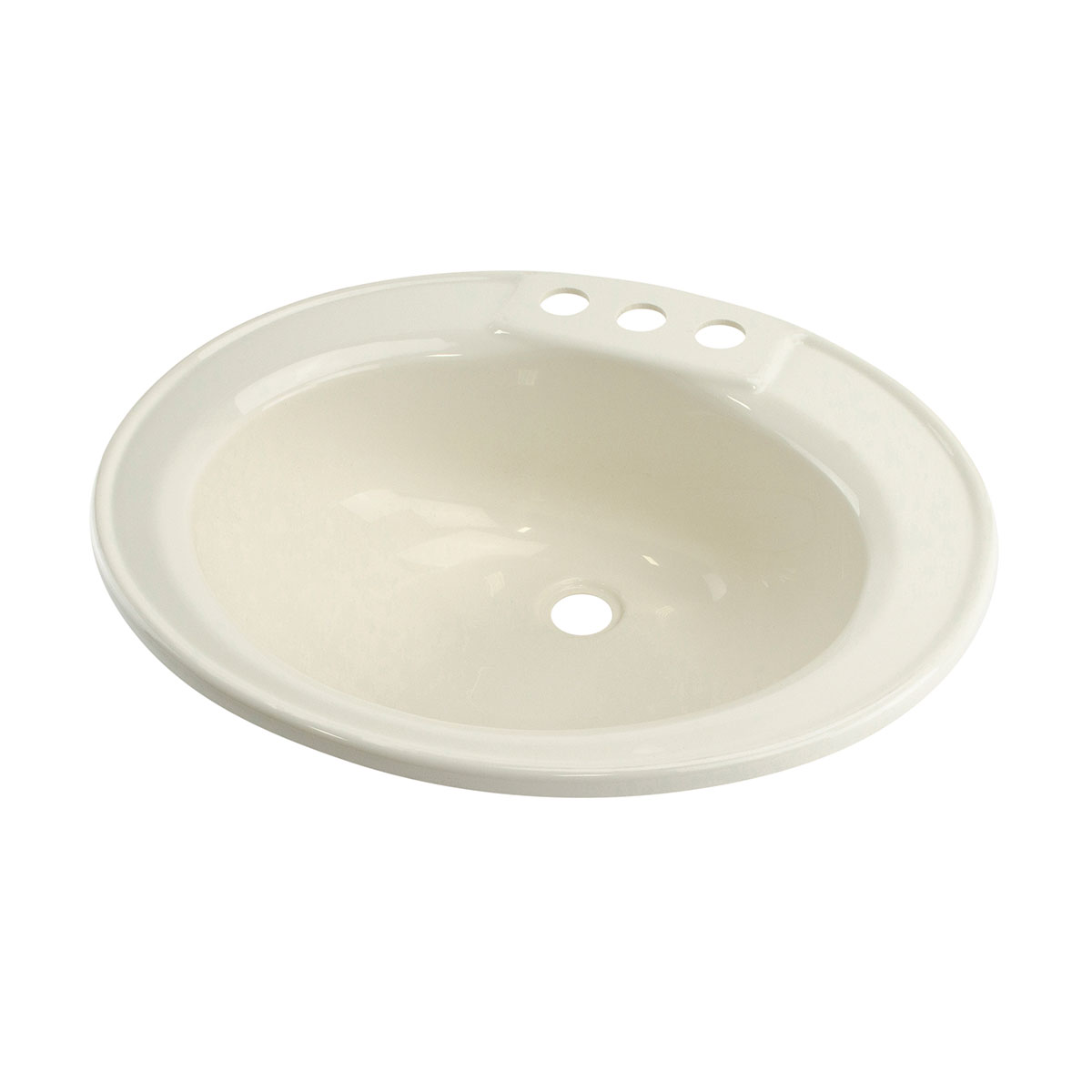 Single Oval Lavatory Sink; 17" x 20" x 7" (Parchment) thumbnail 0