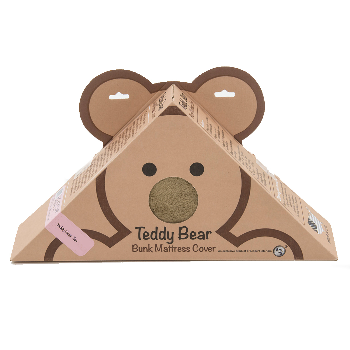 Teddy Bear Bunk Mat Cover - 32" x 74" x 4" (Tan) thumbnail 0