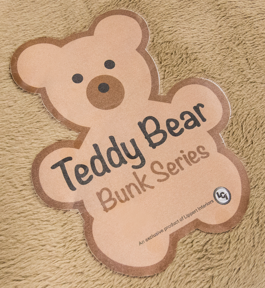 Teddy Bear Bunk Mat Cover - 32" x 74" x 4" (Tan) thumbnail 2