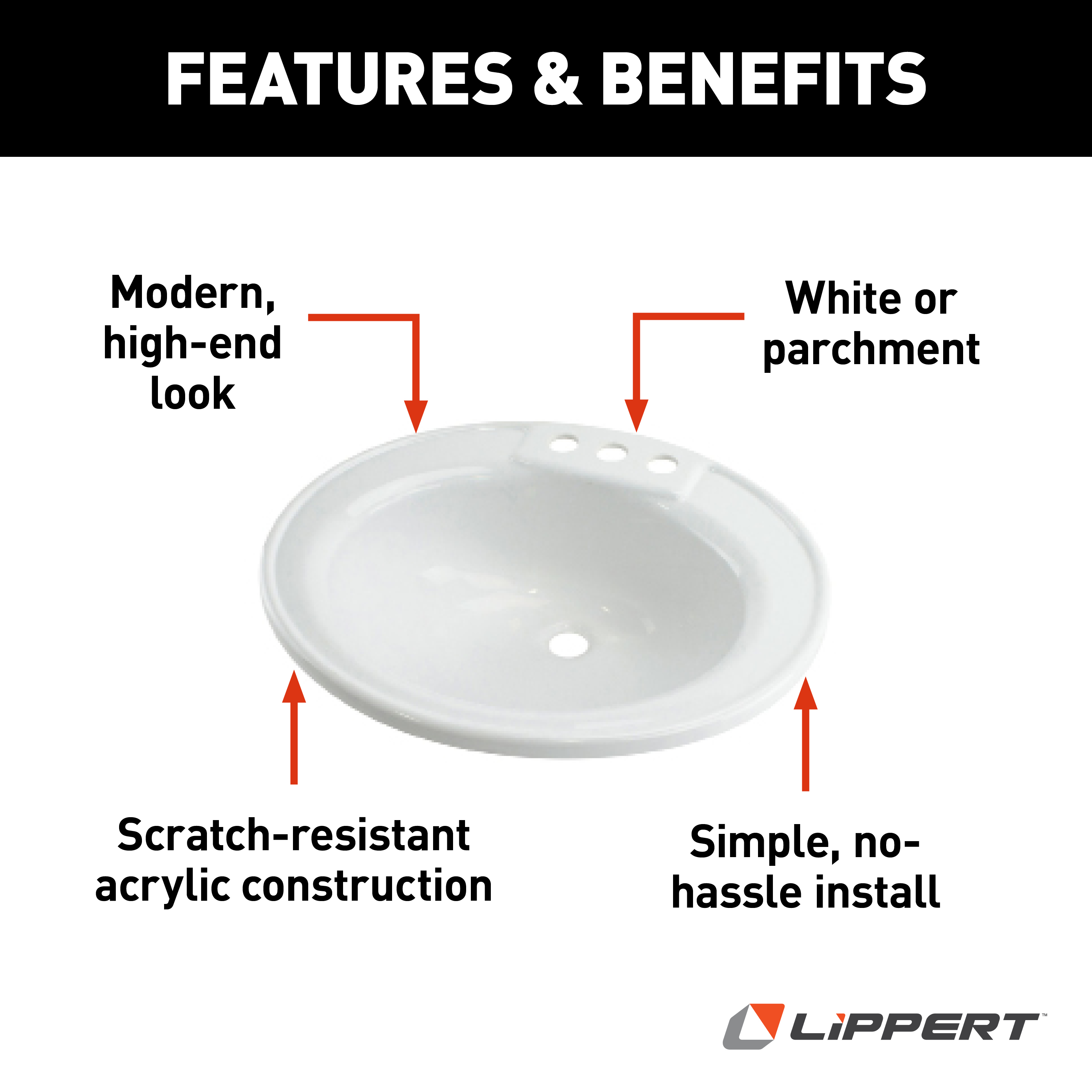 Single Oval Lavatory Sink; 17" x 20" x 7" (White) thumbnail 2