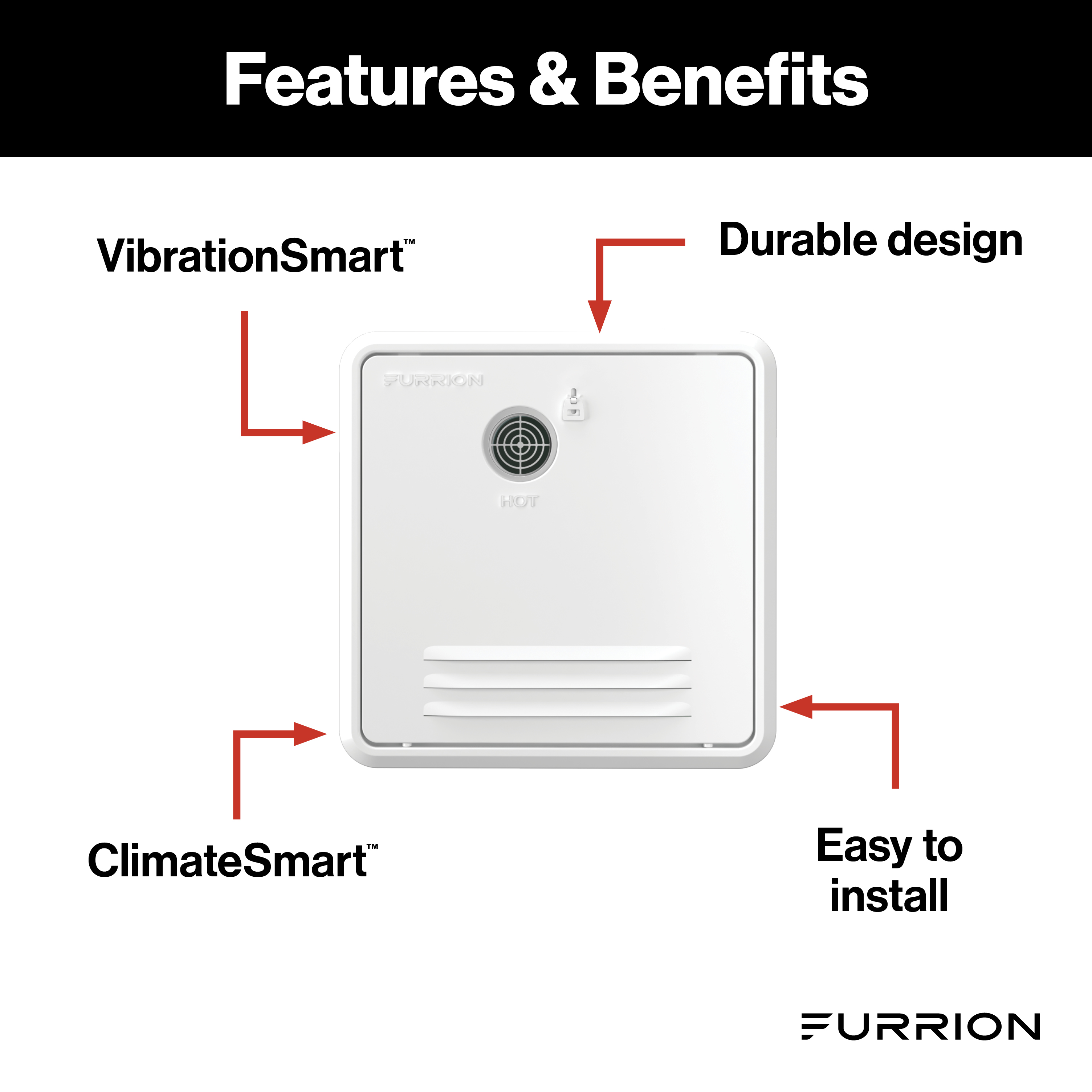 Furrion 16.1" x 16.1" White Retrofit Door for Tankless RV Water Heating System #FWH09EA-PS-AM thumbnail 1