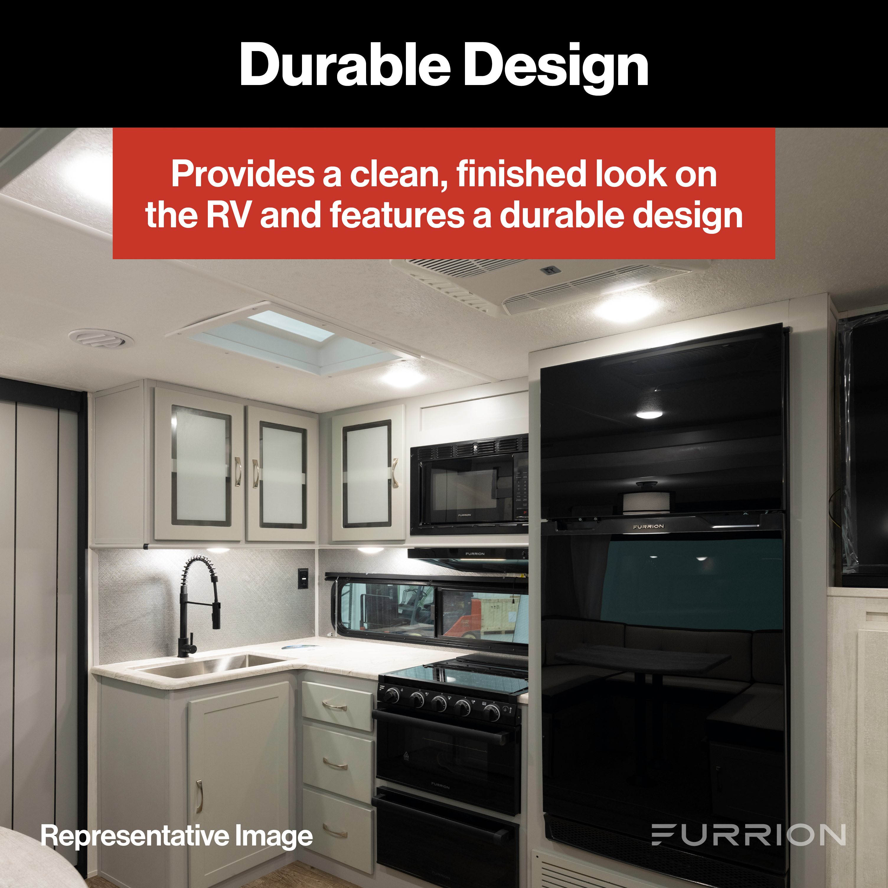 Furrion 16.1" x 16.1" White Retrofit Door for Tankless RV Water Heating System #FWH09EA-PS-AM thumbnail 3