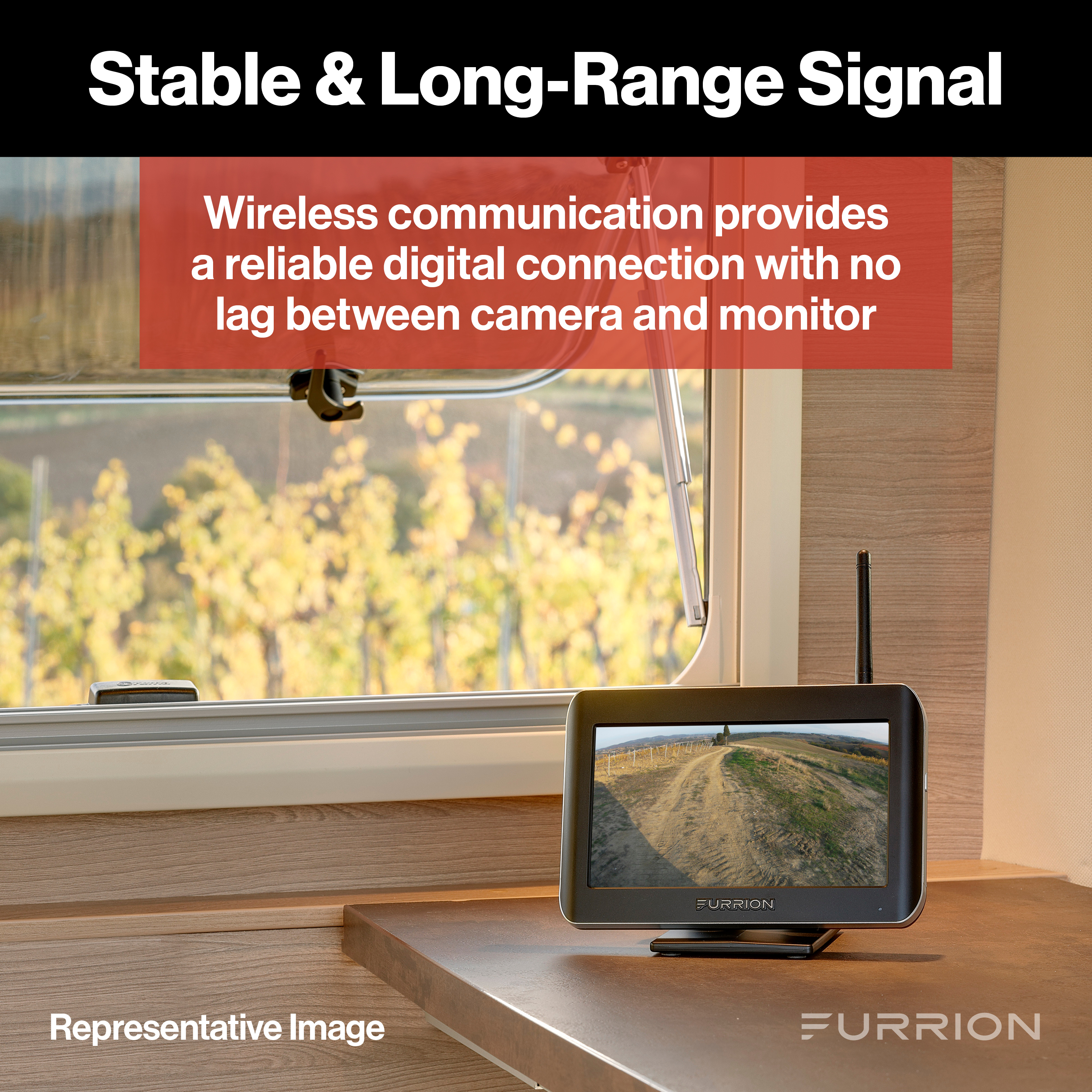 Furrion Vision S RV Backup Camera System with 4.3" Monitor - Rear Sharkfin Camera #FOS43TASF thumbnail 4