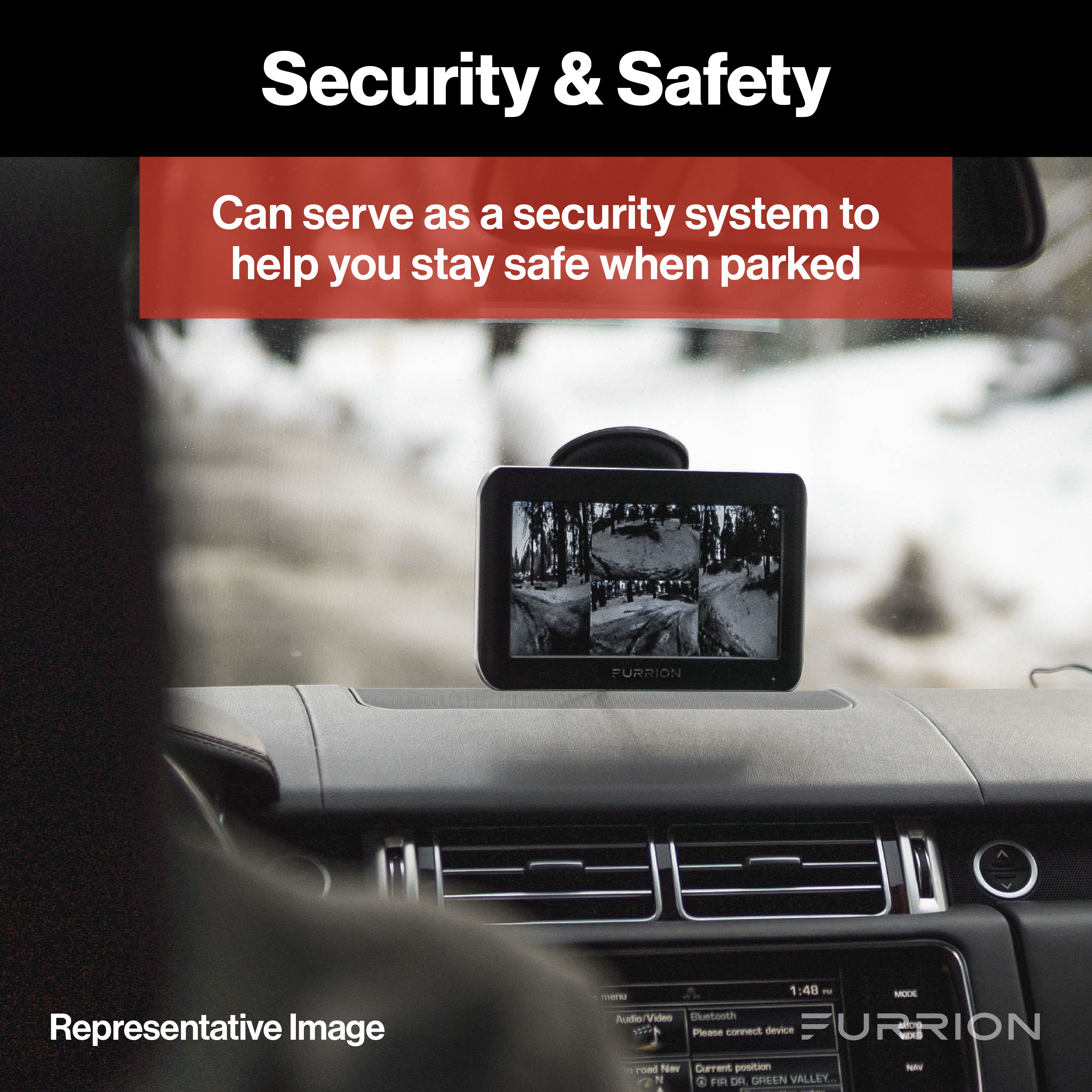 Furrion Vision S RV Backup Camera System with 4.3" Monitor - Rear Sharkfin Camera #FOS43TASF thumbnail 5
