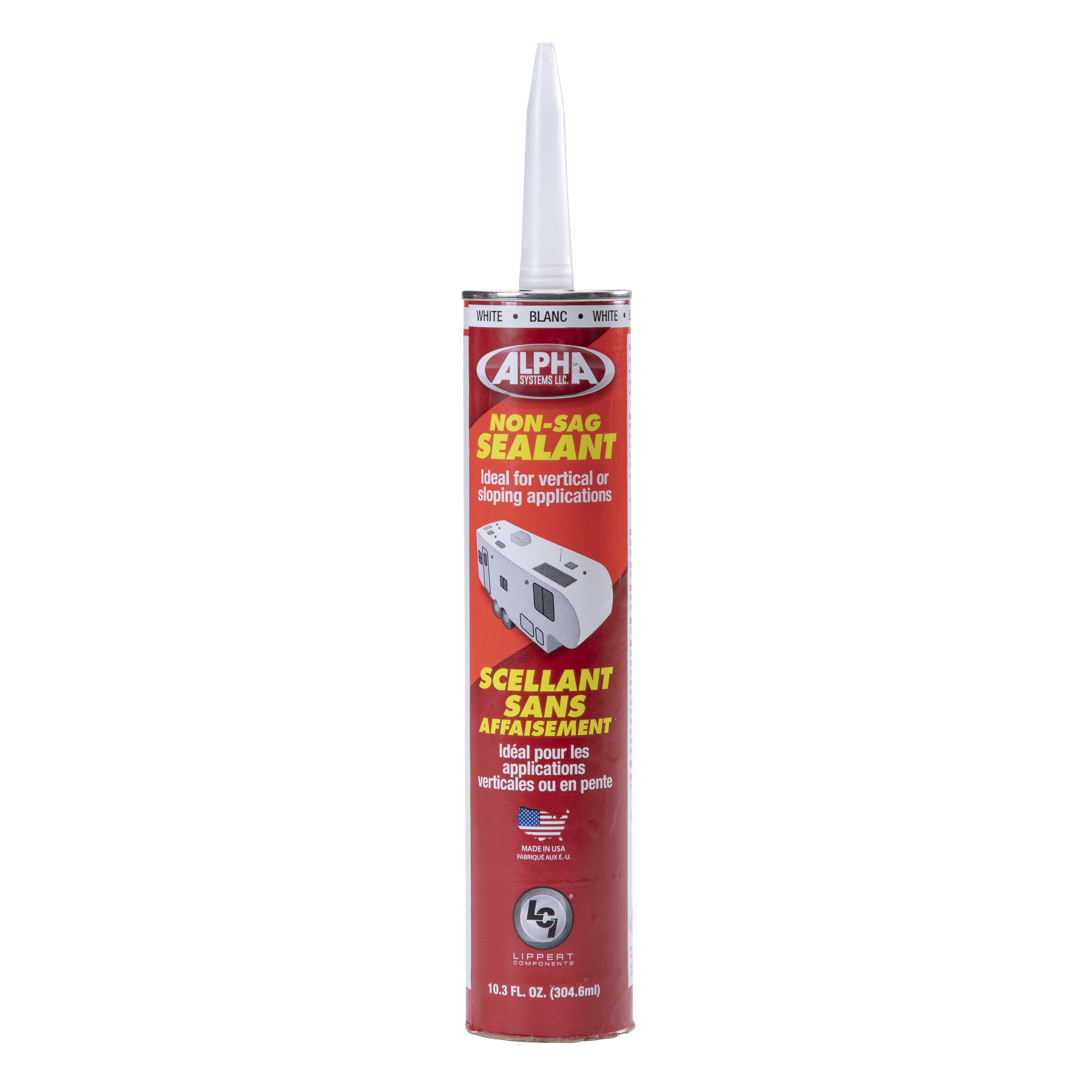 Alpha Systems 1010 Low VOC Non-Sag Sealant, White (10.3 Oz. Tube) thumbnail 0
