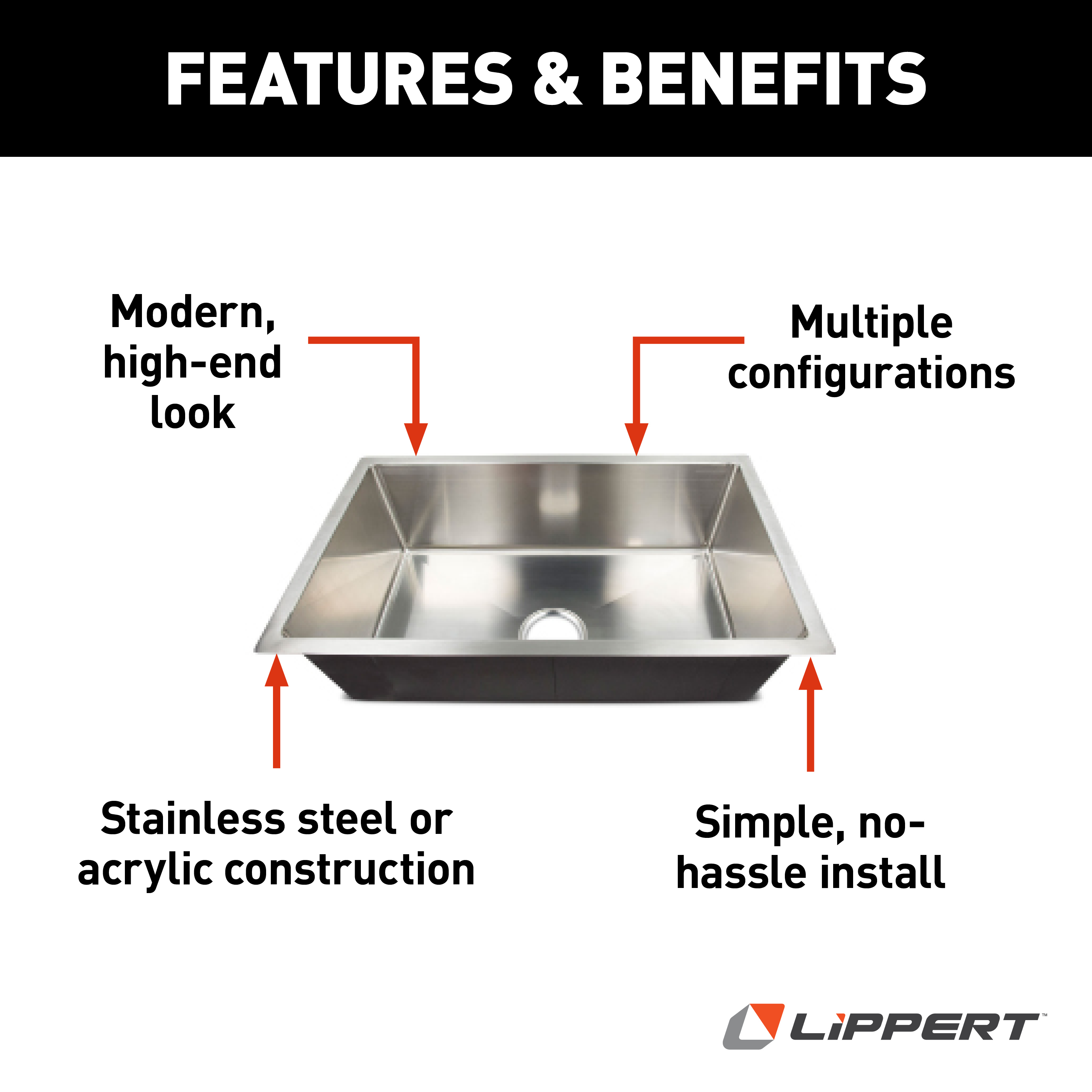 Single Square Sink; 27" x 16" x 7" (Stainless Steel) thumbnail 2