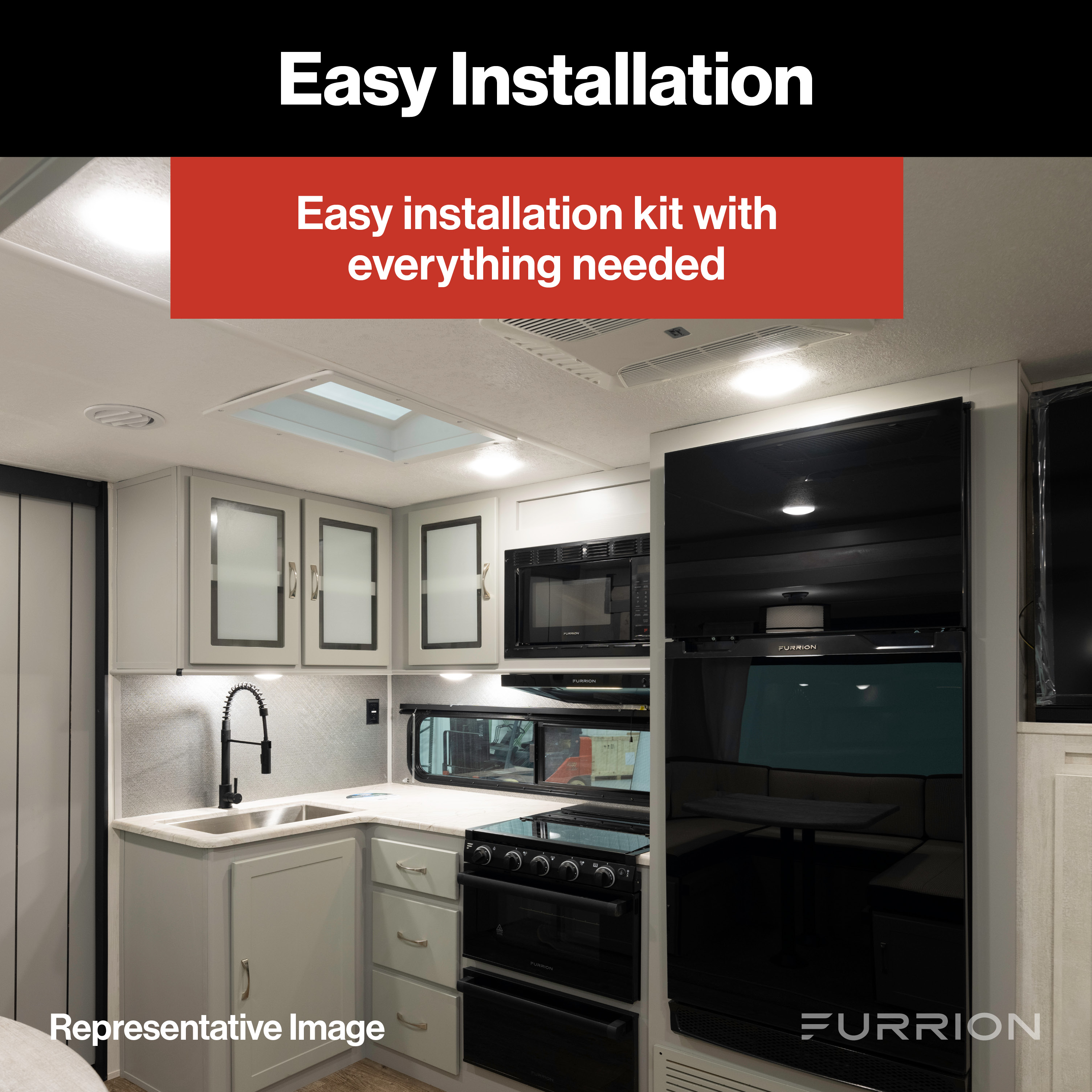 Furrion Chill Conversion Kit for Coleman, Dometic, Advent Air Distribution Boxes - Black #C-FACR15SA-A01 thumbnail 2
