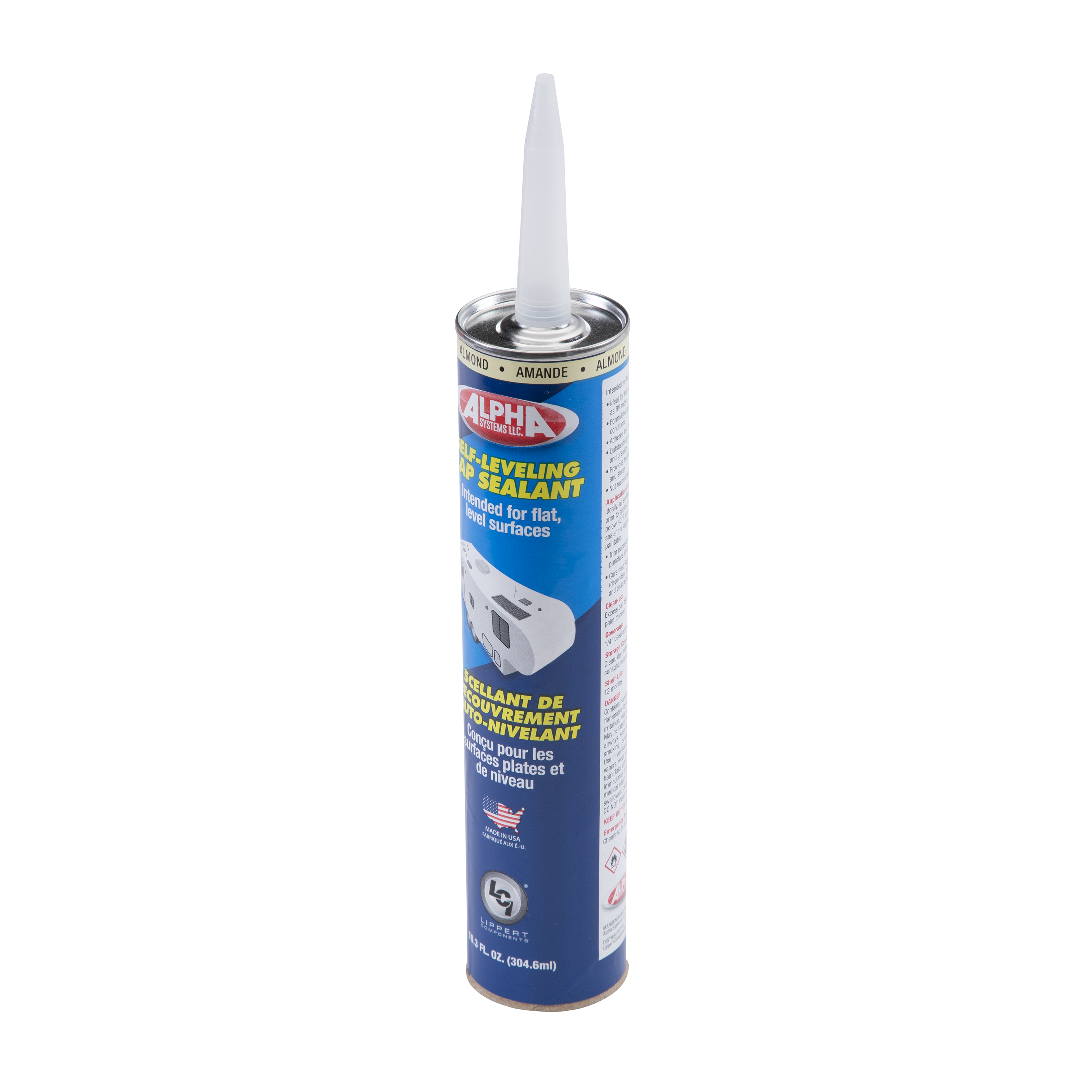 Alpha Systems 1021 Low VOC Self-Leveling Lap Sealant, Almond (10.3 Oz. Tube) thumbnail 2