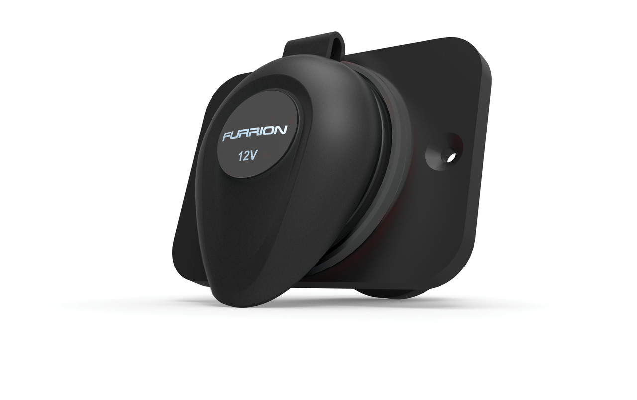 Furrion Electrical RV Receptacle with Watertight Sealing Cap - 12V #F12VR-AM thumbnail 1