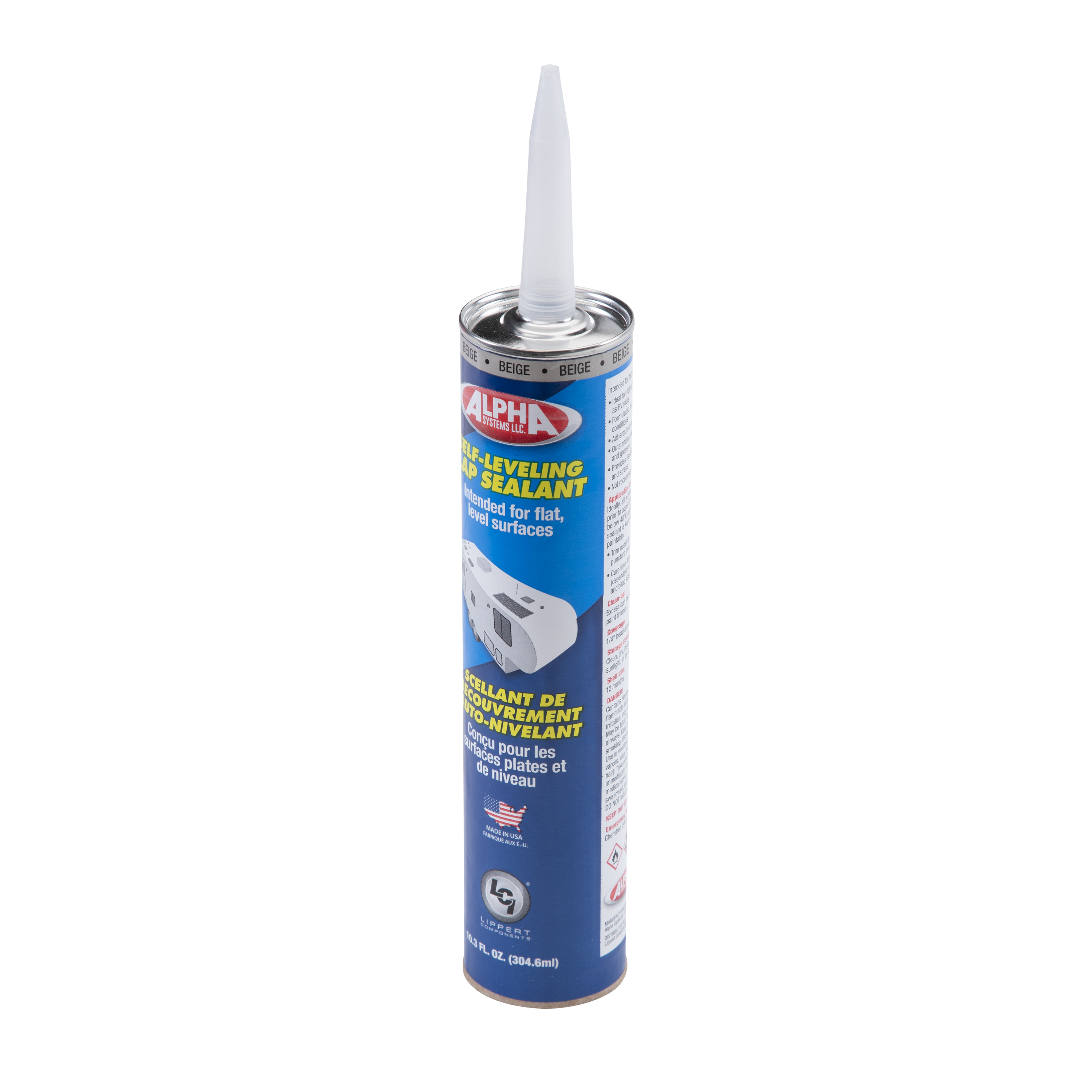 Alpha Systems 1021 Low VOC Self-Leveling Lap Sealant, Beige (10.3 Oz. Tube) thumbnail 2