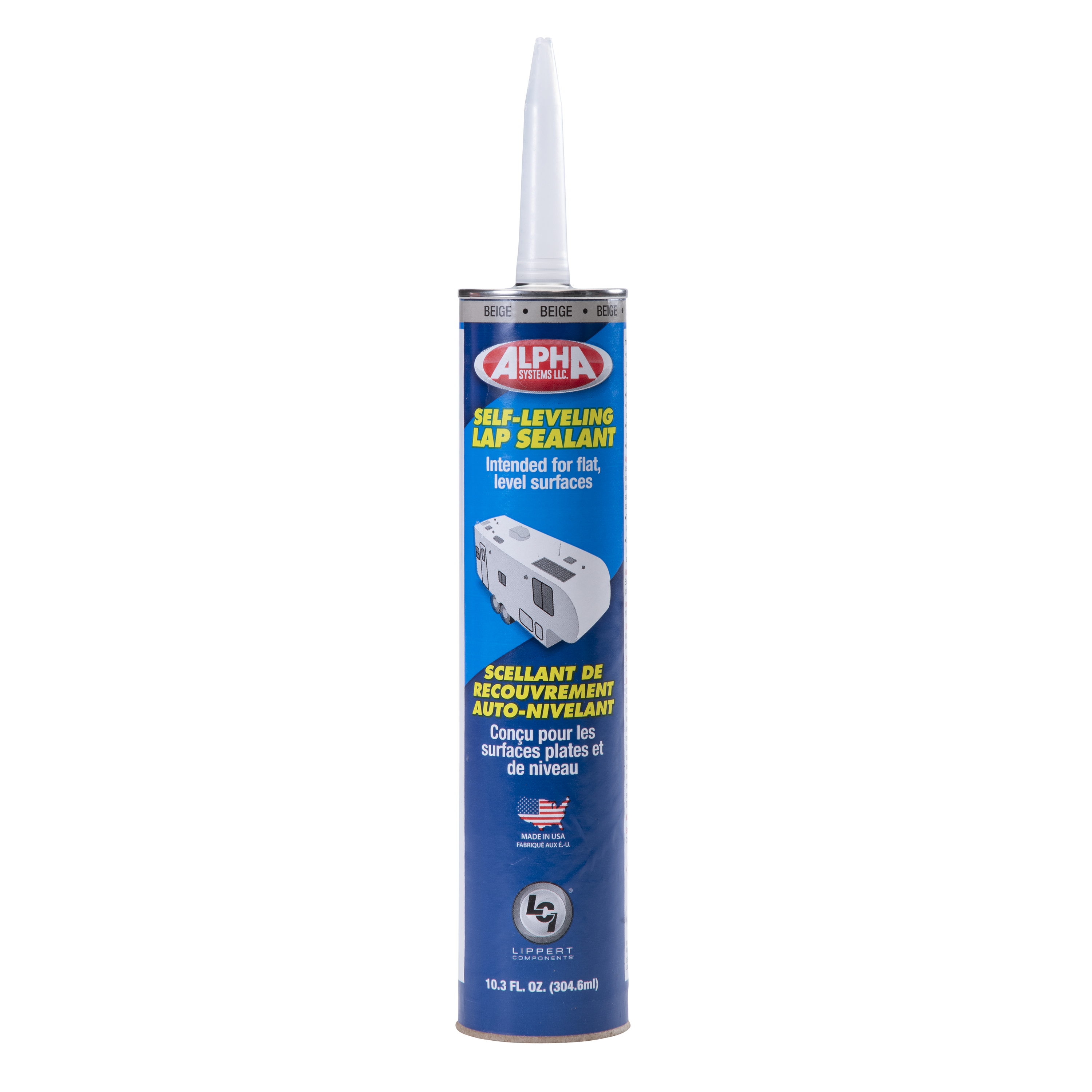 Alpha Systems 1021 Low VOC Self-Leveling Lap Sealant, Beige (10.3 Oz. Tube) thumbnail 0