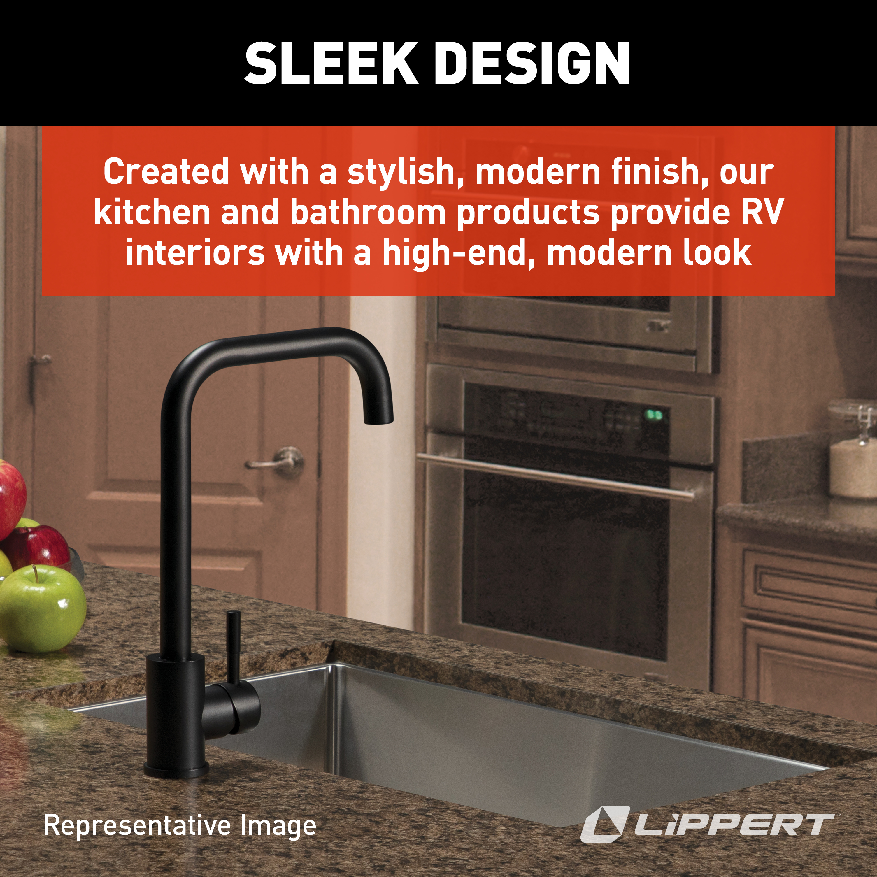 Square Gooseneck Faucet - Black Matte thumbnail 3