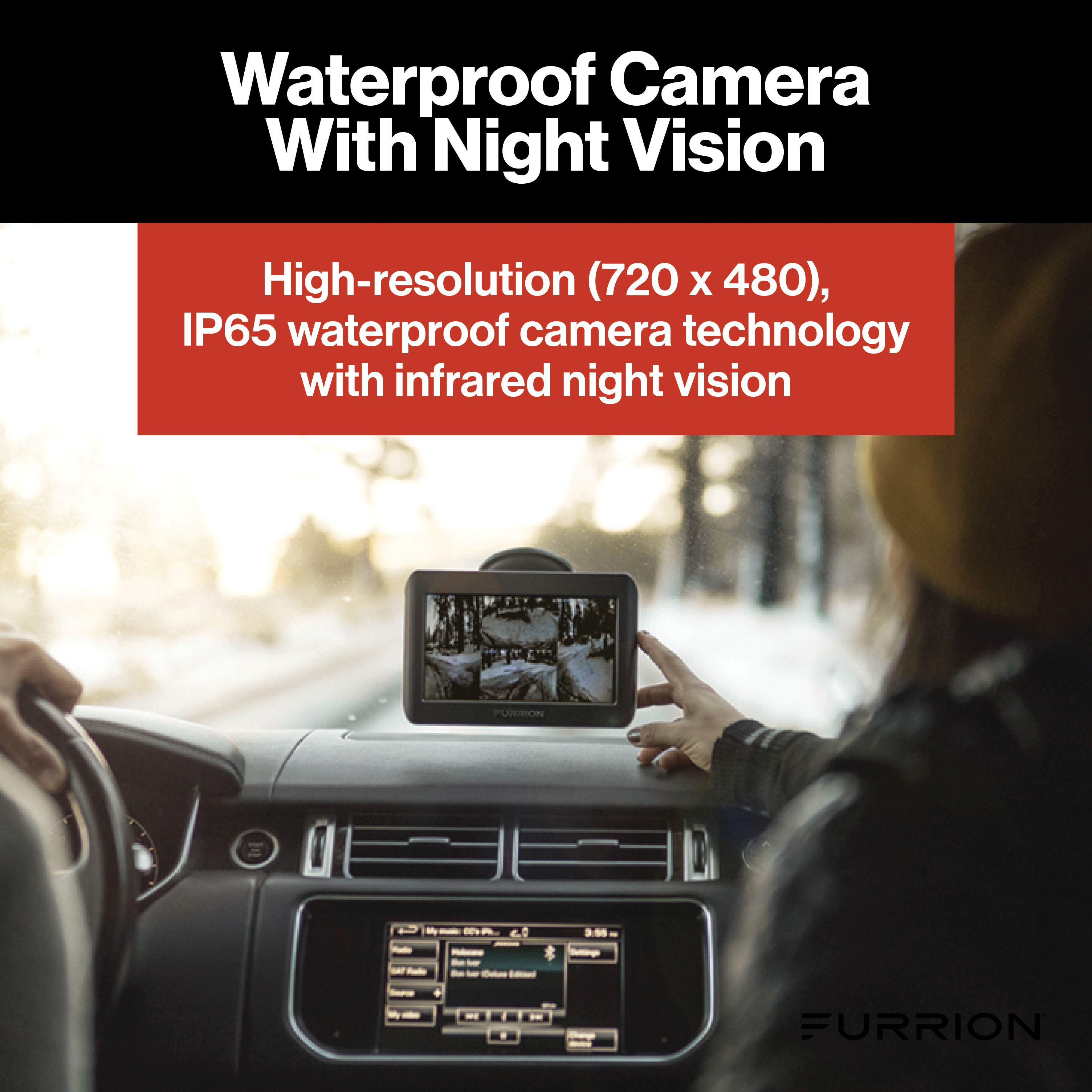 Furrion Vision S RV Backup Camera System with 7" Monitor - Rear Camera, LED Marker Light #FOS07TASM thumbnail 5