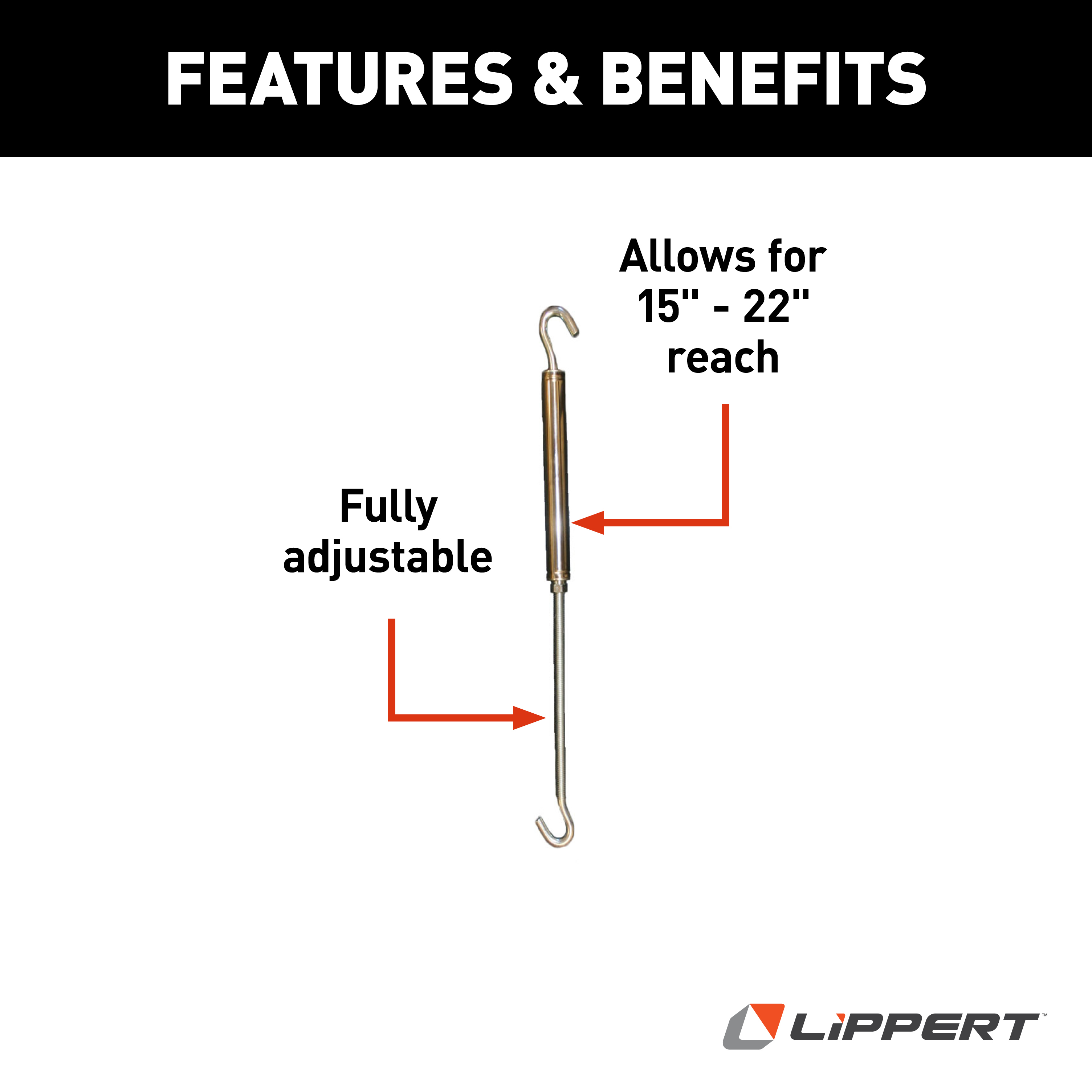 HappiJac Turnbuckle with 11" Hook #FM-TBS thumbnail 1