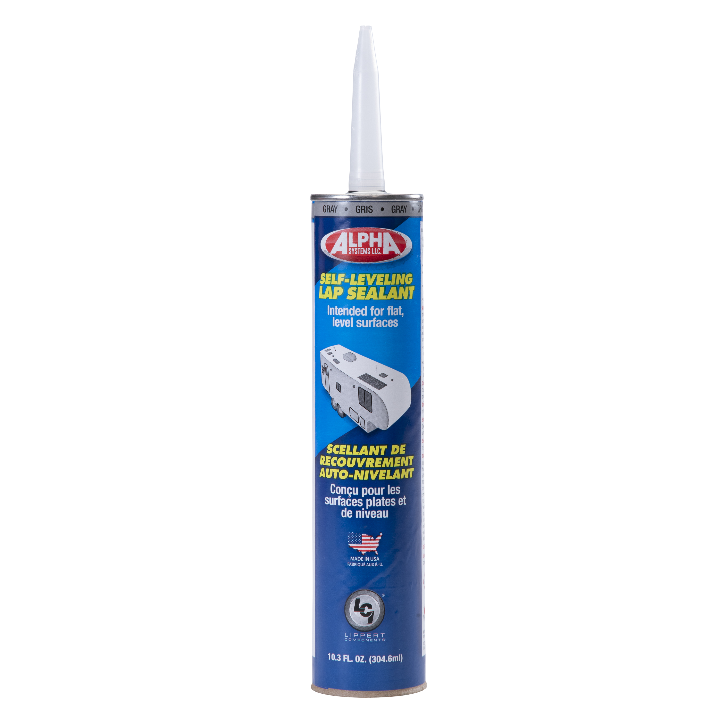 Alpha Systems 1021 Low VOC Self-Leveling Lap Sealant, Gray (10.3 Oz. Tube) thumbnail 0