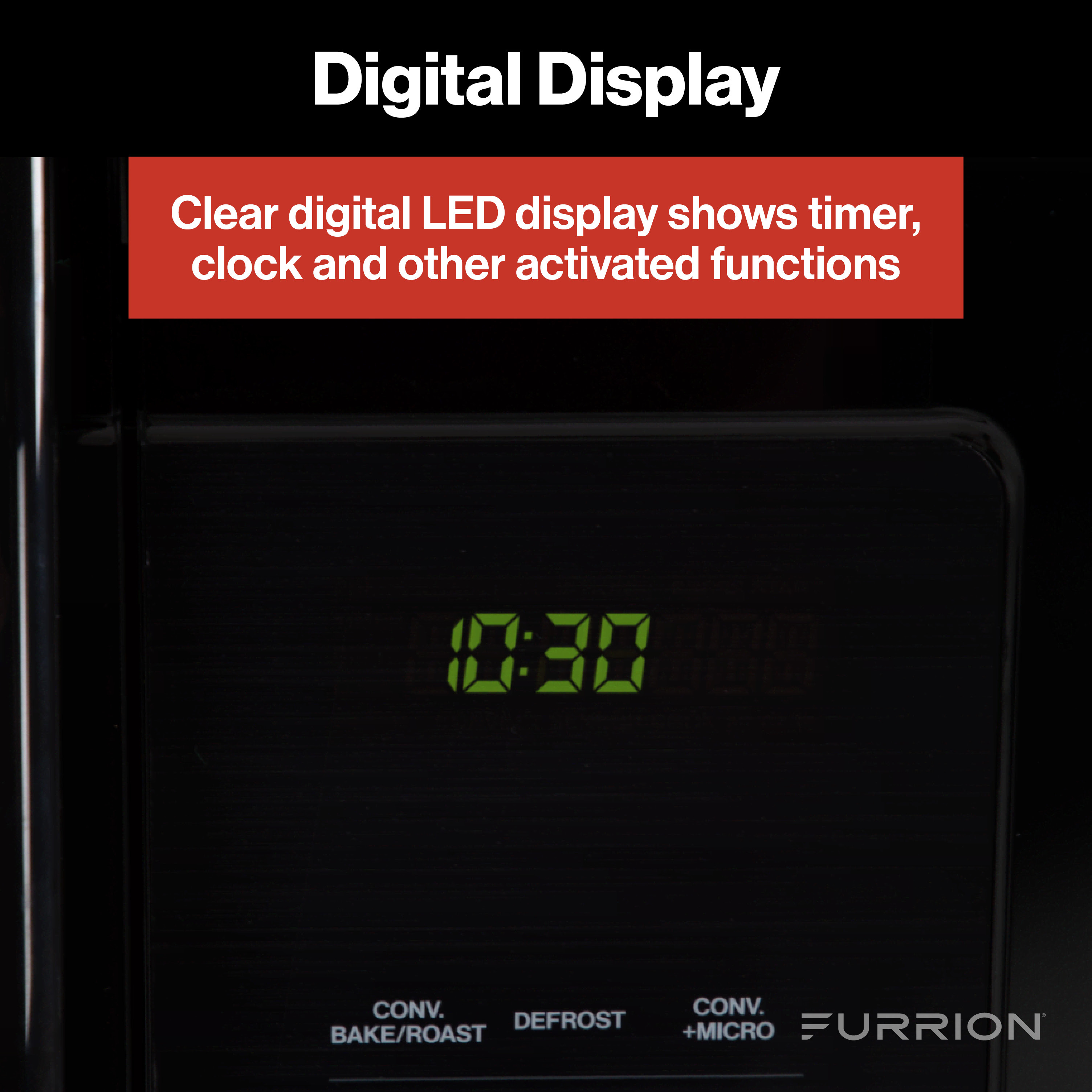 Furrion Over-The-Range Convection RV Microwave Oven - 1.5 cu. ft., Black #FMCM15A-BL thumbnail 4
