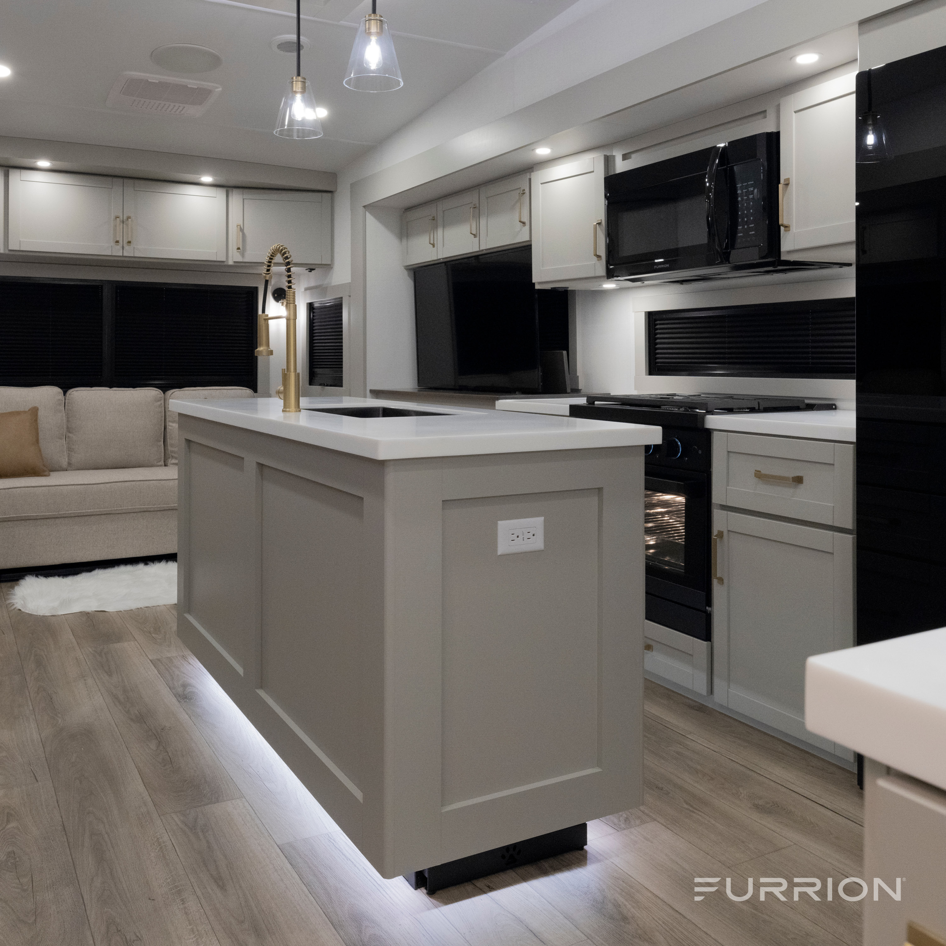 Furrion Over-The-Range Convection RV Microwave Oven - 1.5 cu. ft., Black #FMCM15A-BL thumbnail 7