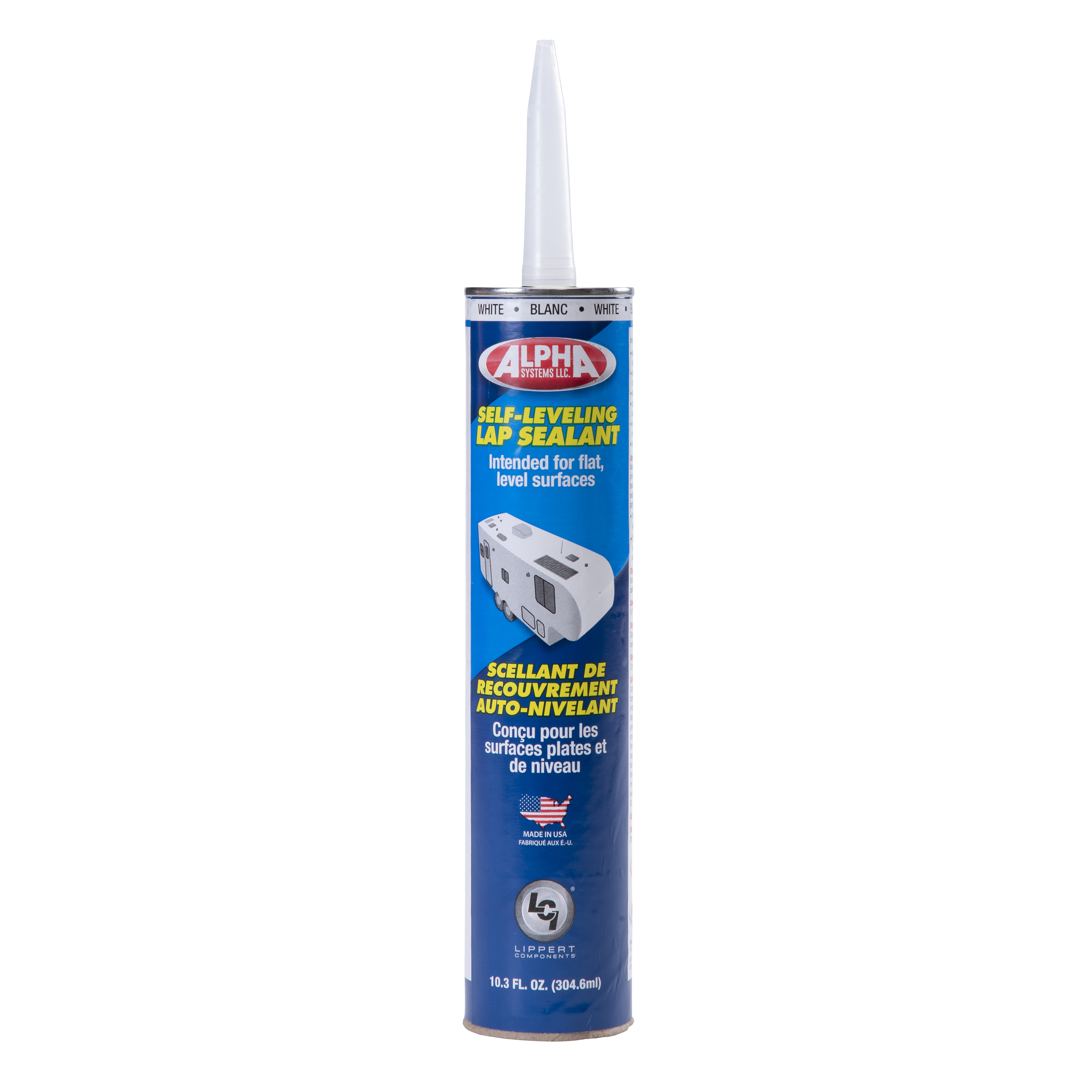 Alpha Systems 1021 Low VOC Self-Leveling Lap Sealant, White (10.3 Oz. Tube) thumbnail 0